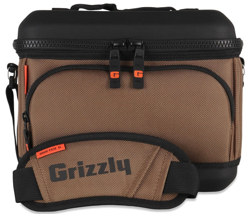 Drifter Grizzly 6-Pack | Flip-top Soft Cooler Bag | Ice Chest for Beach Boat Camping Car Fishing Golf Hiking Hunting Lunch Picnic | Lightweight Portable Insulated Waterproof | Tan