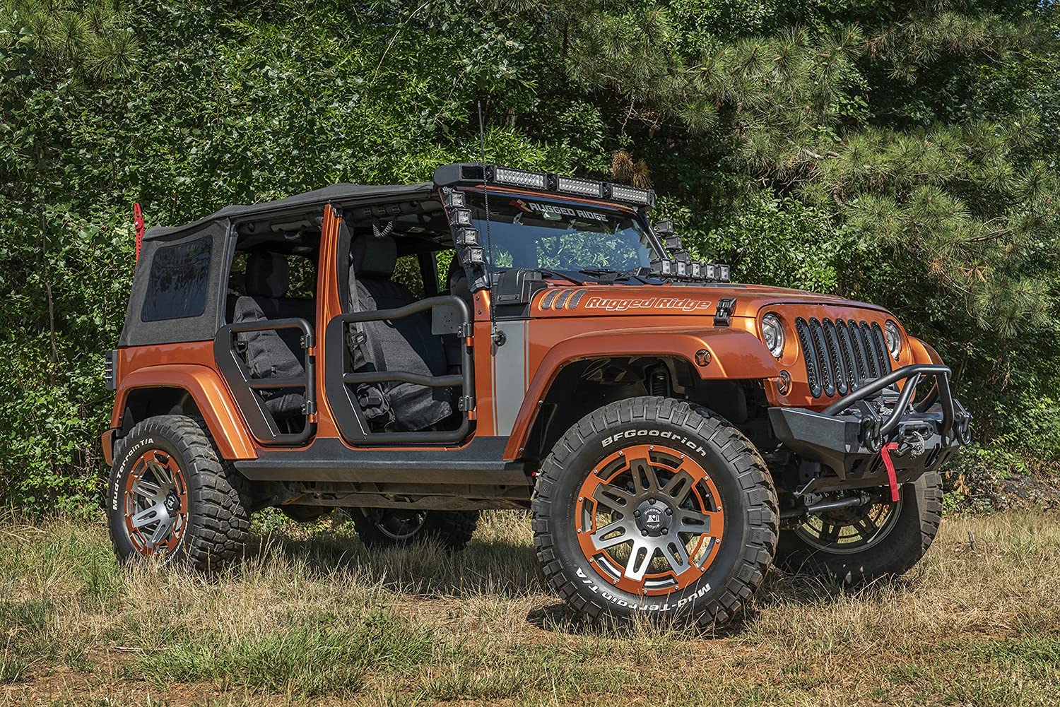 Fortis Rugged Ridge Tube Doors for Jeep Wrangler JK/JKU | Steel, Black | 11509.31 | Fits 2007-2018 Jeep Wrangler JK/JKU