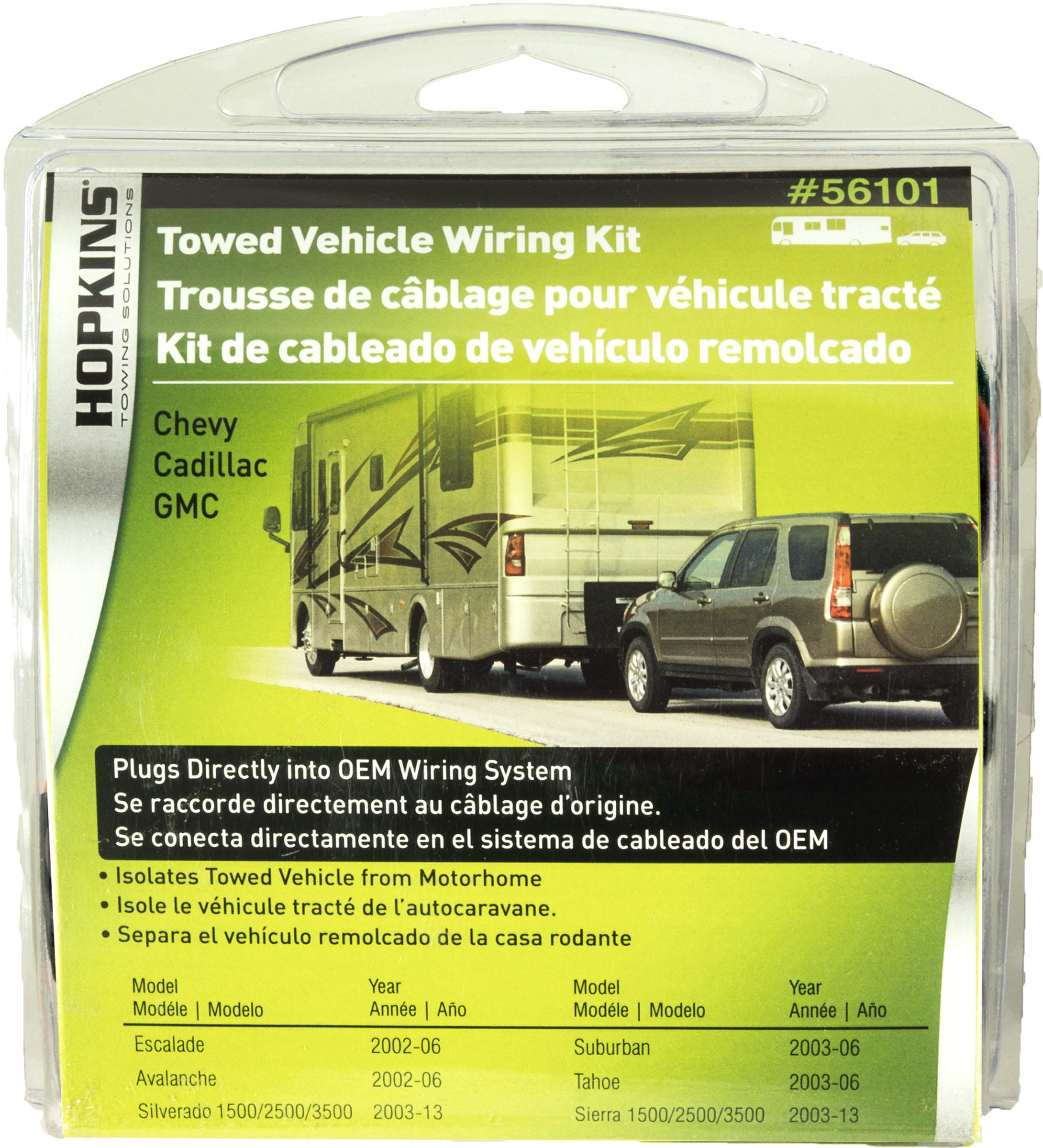 Plug-In Simple Hopkins Towing Solutions 56101 Towed Vehicle Wiring Kit
