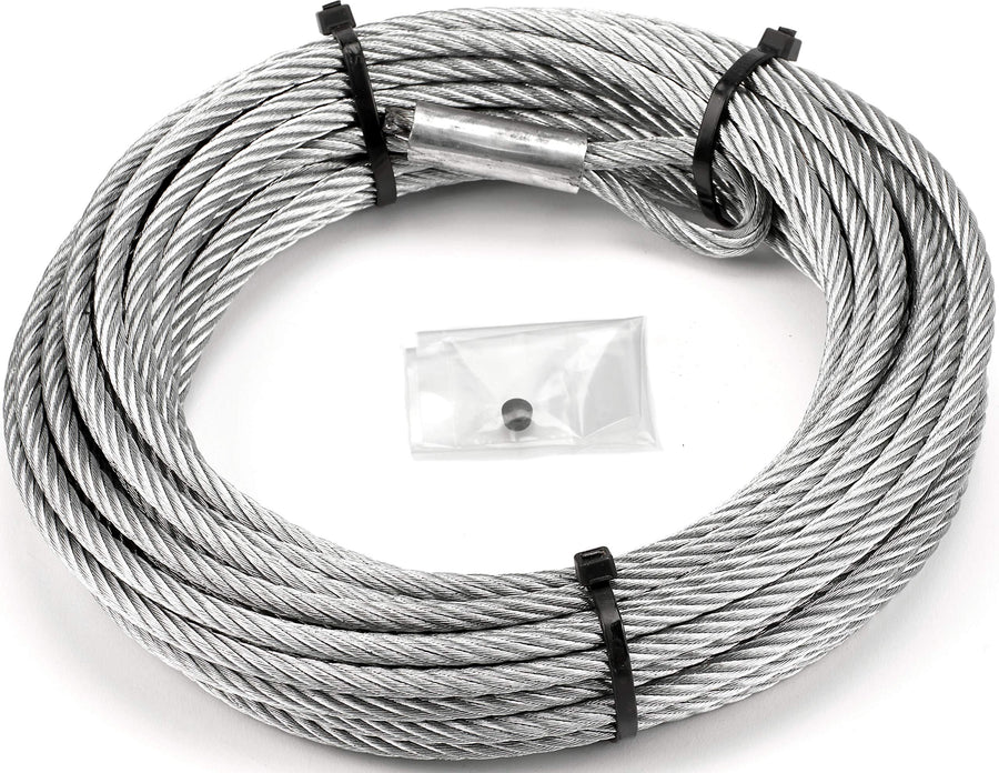100973 WARN Service Part - Wire Winch Rope Replacement Kit, Fits: AXON and VRX Winches - 1/4" x 50'