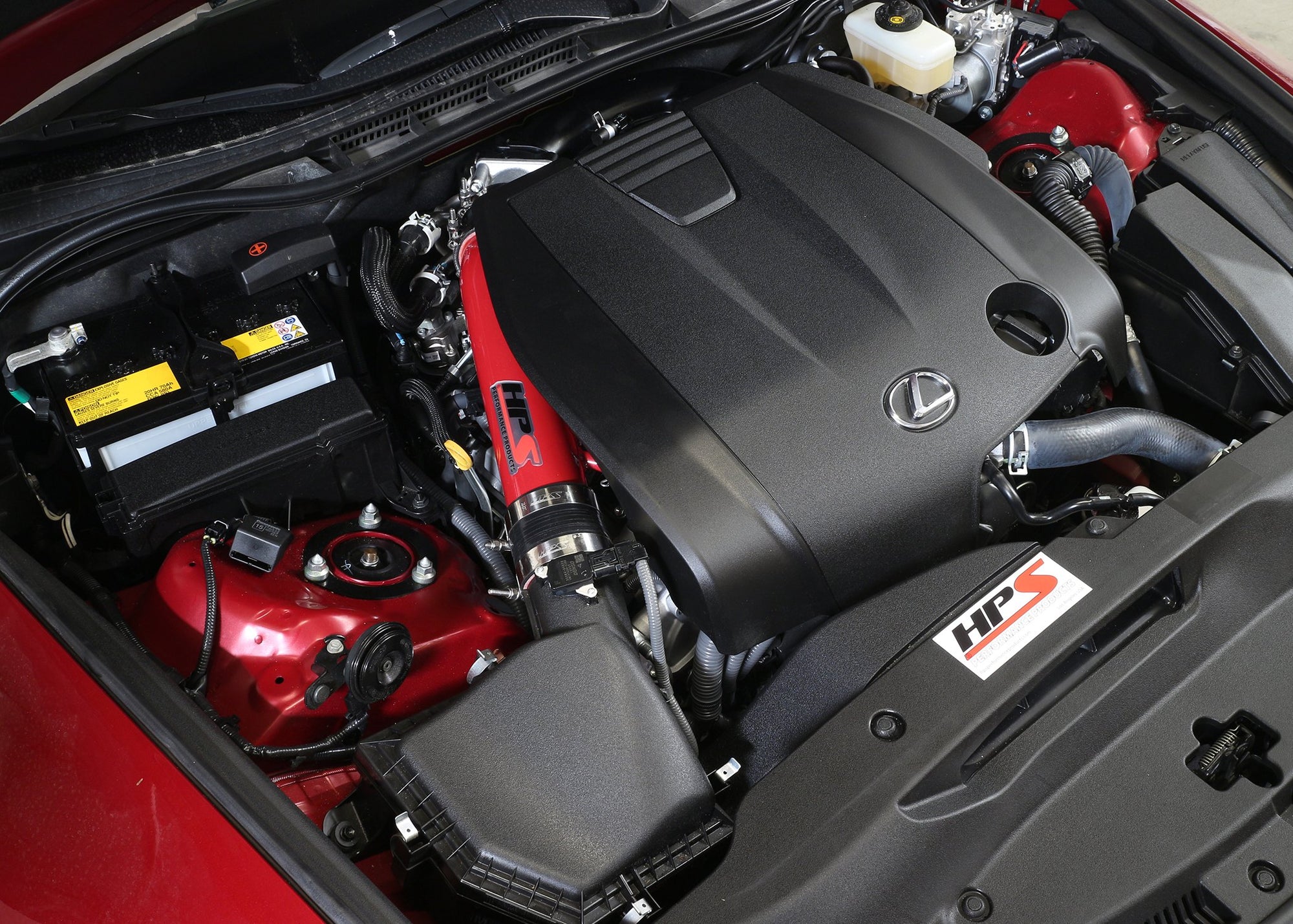 HPS 27-559R Red Air Intake Pipe HPS (Post MAF Cool Short Ram)