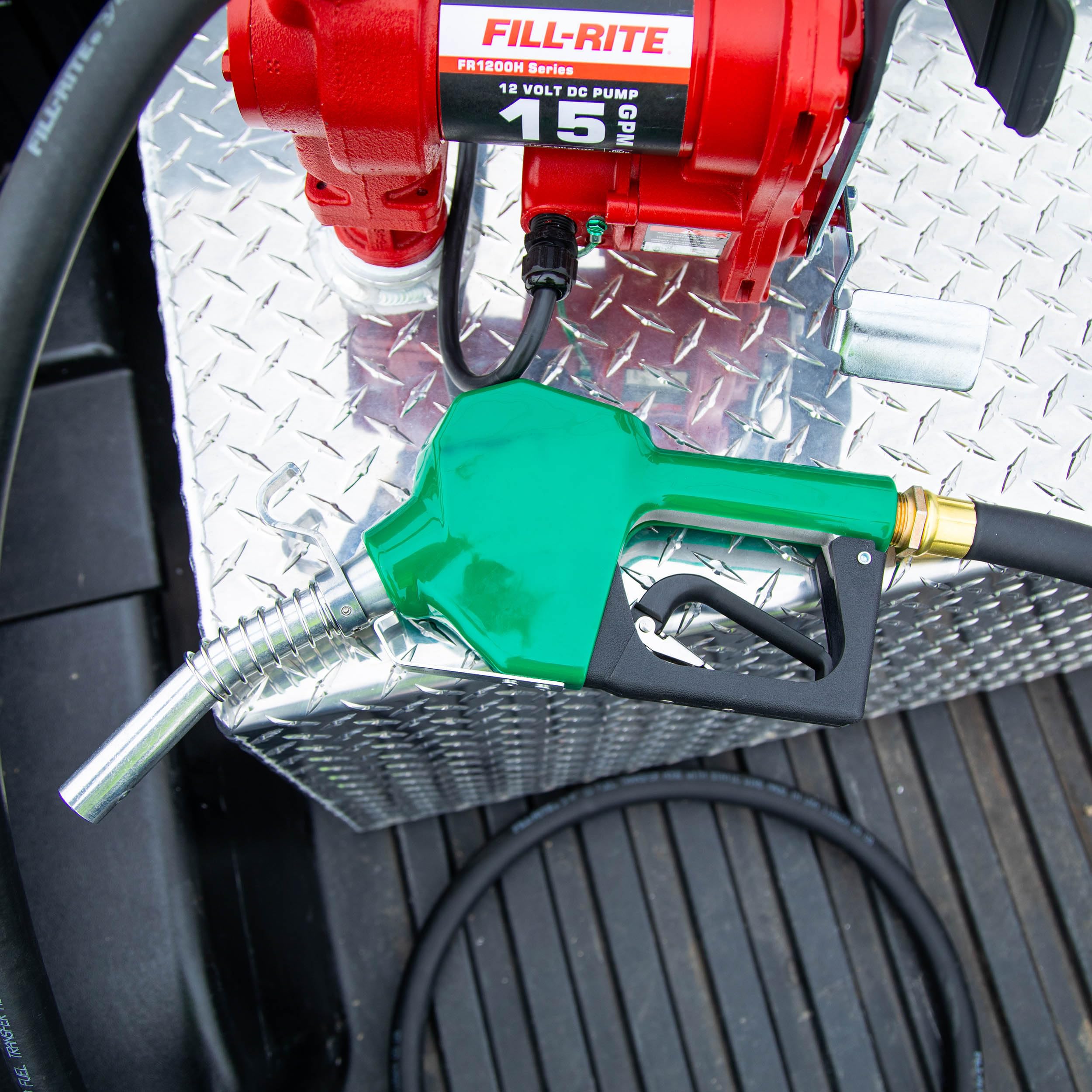 Fill-Rite ¾" SDN075GAN Automatic Standard Duty Fuel Transfer Nozzle, Green - 3 to 15 GPM for Gasoline, Diesel, Biodiesel up to B20, E15 & Kerosene