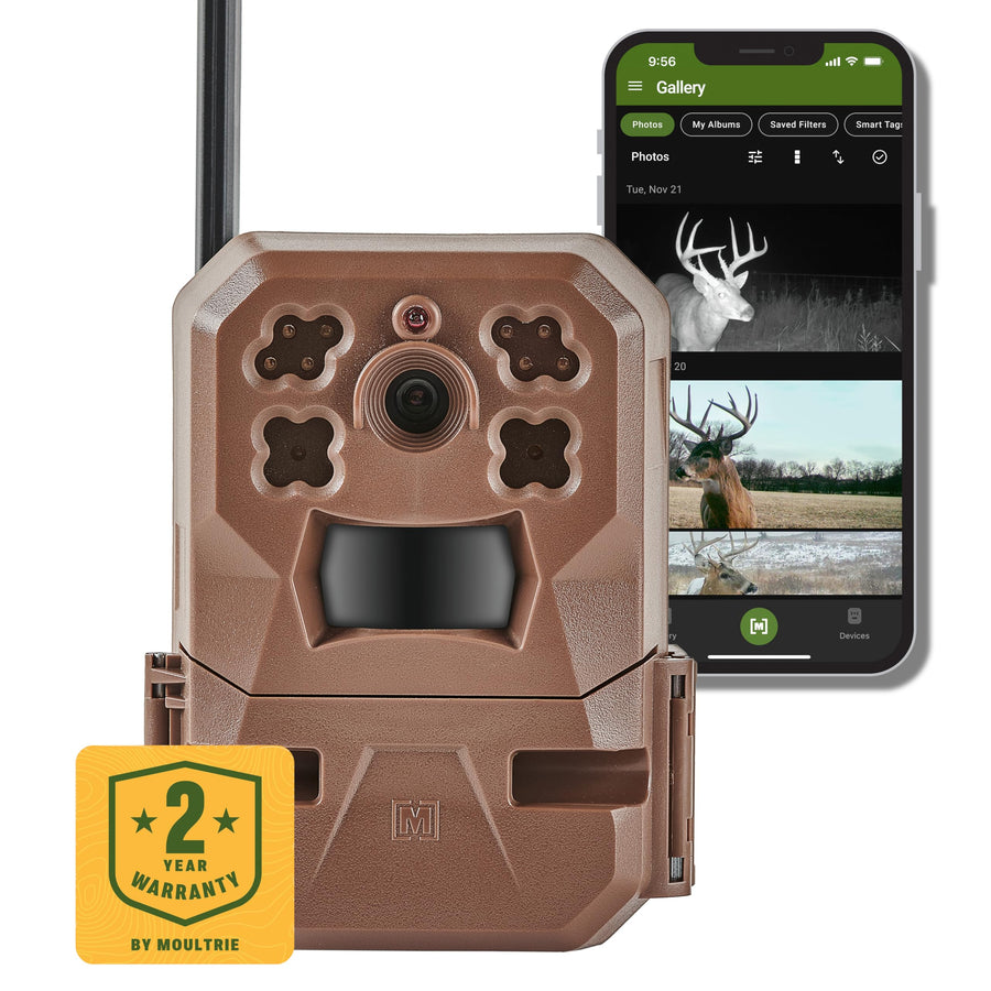 Moultrie Cellular Trail Camera Edge - Nationwide 4G LTE - HD Video-Audio - Built in Memory - Cloud Storage