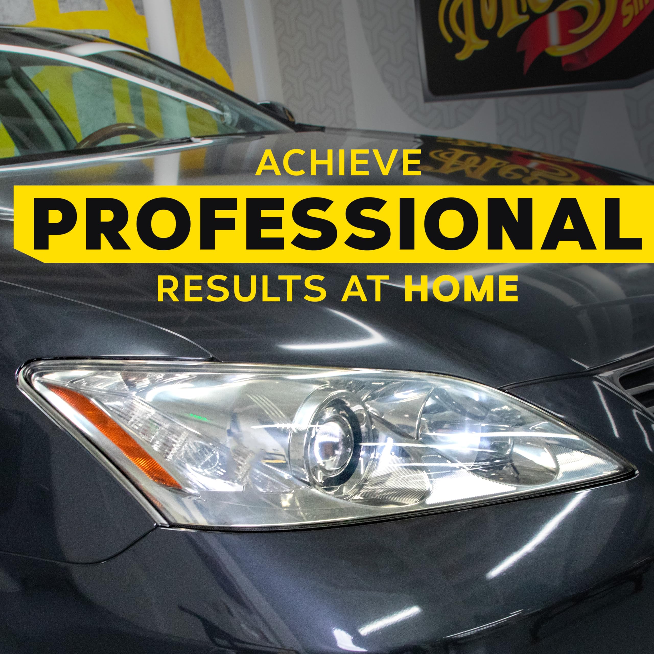 Ultimate Headlight Restoration Kit Meguiar's - The Perfect Headlight Repair Kit to Remove Yellowing and Cloudiness from Headlights - Easy to Use and Seals Headlights with 18 Plus Months of Protection