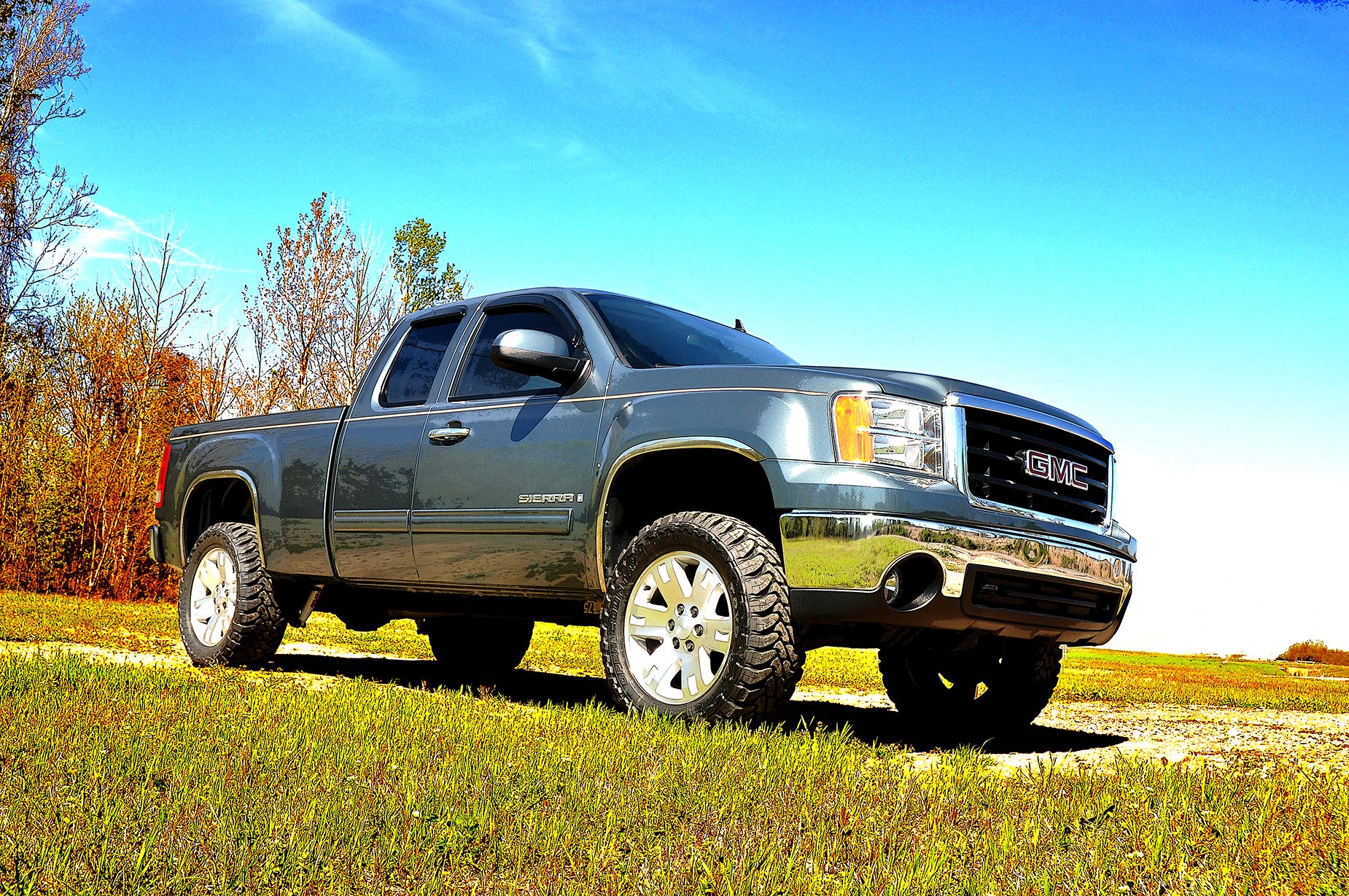 3.5" Rough Country Suspension Lift Kit with N3 Struts/N3 Rear Shocks for Chevy Silverado & GMC Sierra 1500 (2007-2013) 2WD