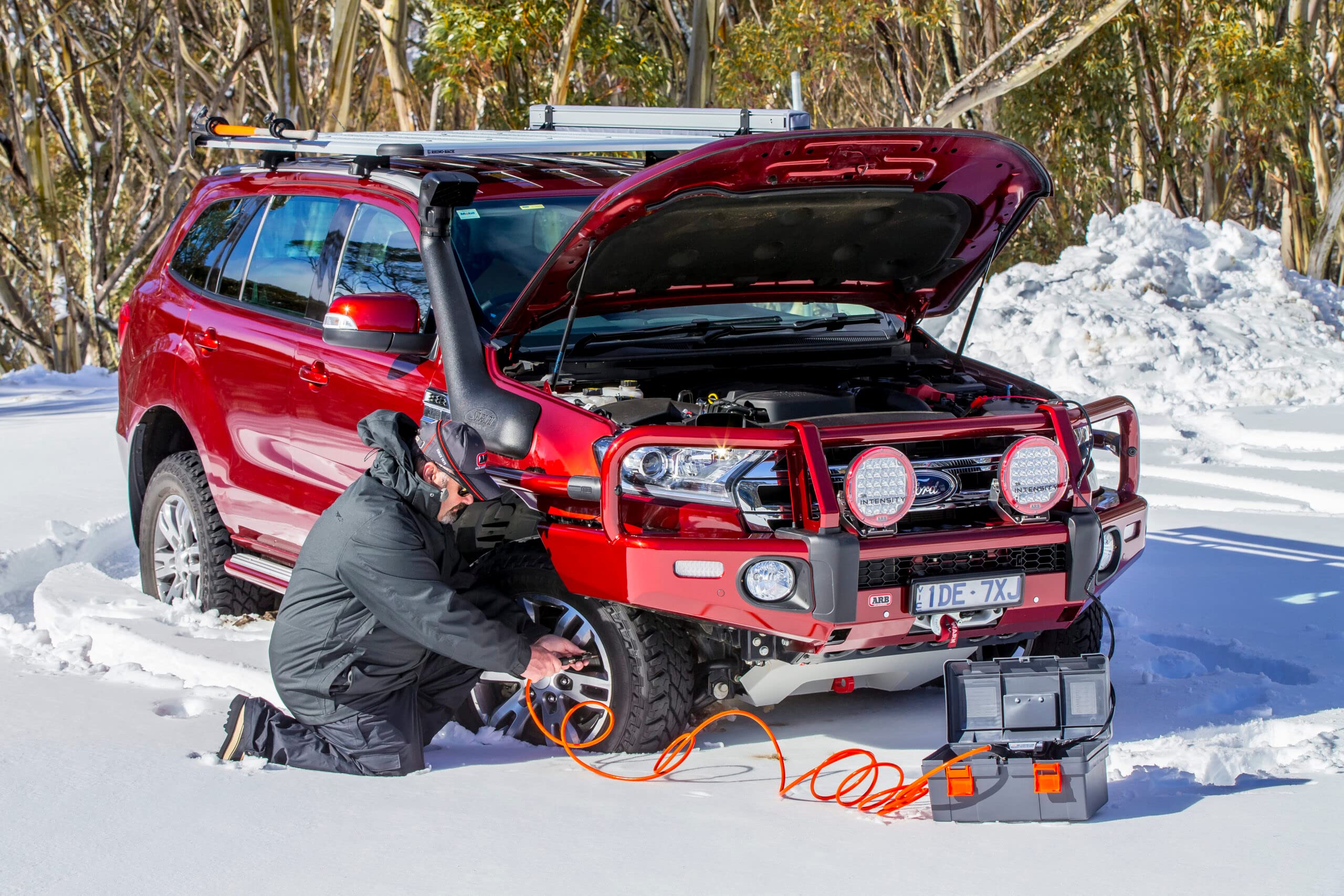 ARB Portable Tire Inflation Kit 171302V2, Includes High-Temperature Air Hose 23 Foot and Redesigned Accessories Kit, Quick Fitting for Universal On Board Systems and Air Compressors