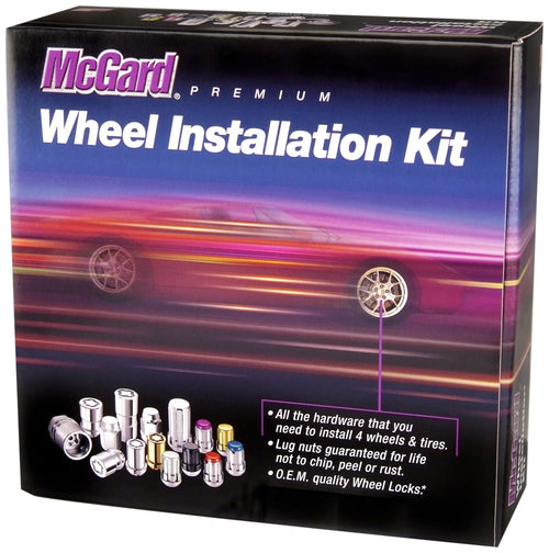 SplineDrive McGard 65515 Chrome Wheel Installation Kit (M14 x1.5 Thread Size) - for 5 Lug Wheels