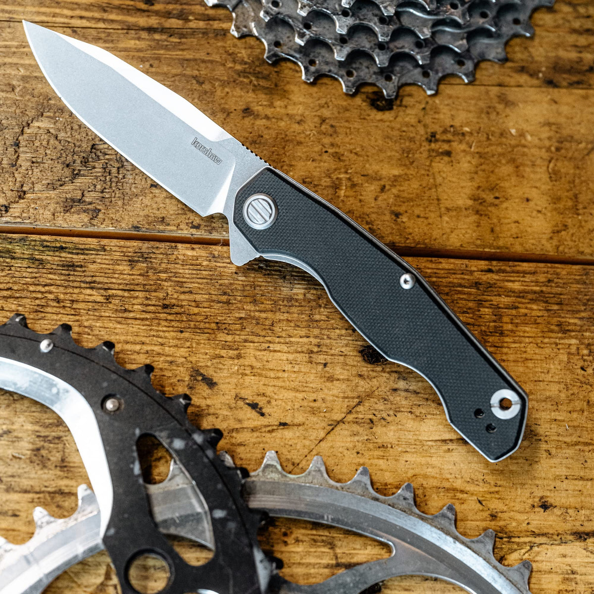 Kershaw Folding Inception Pocket Knife, 3.25 inch Blade with D2 Steel, Manual Opening and G10 Handle, Pocketclip