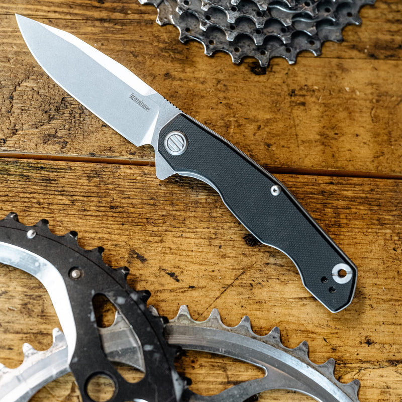 Kershaw Folding Inception Pocket Knife, 3.25 inch Blade with D2 Steel, Manual Opening and G10 Handle, Pocketclip