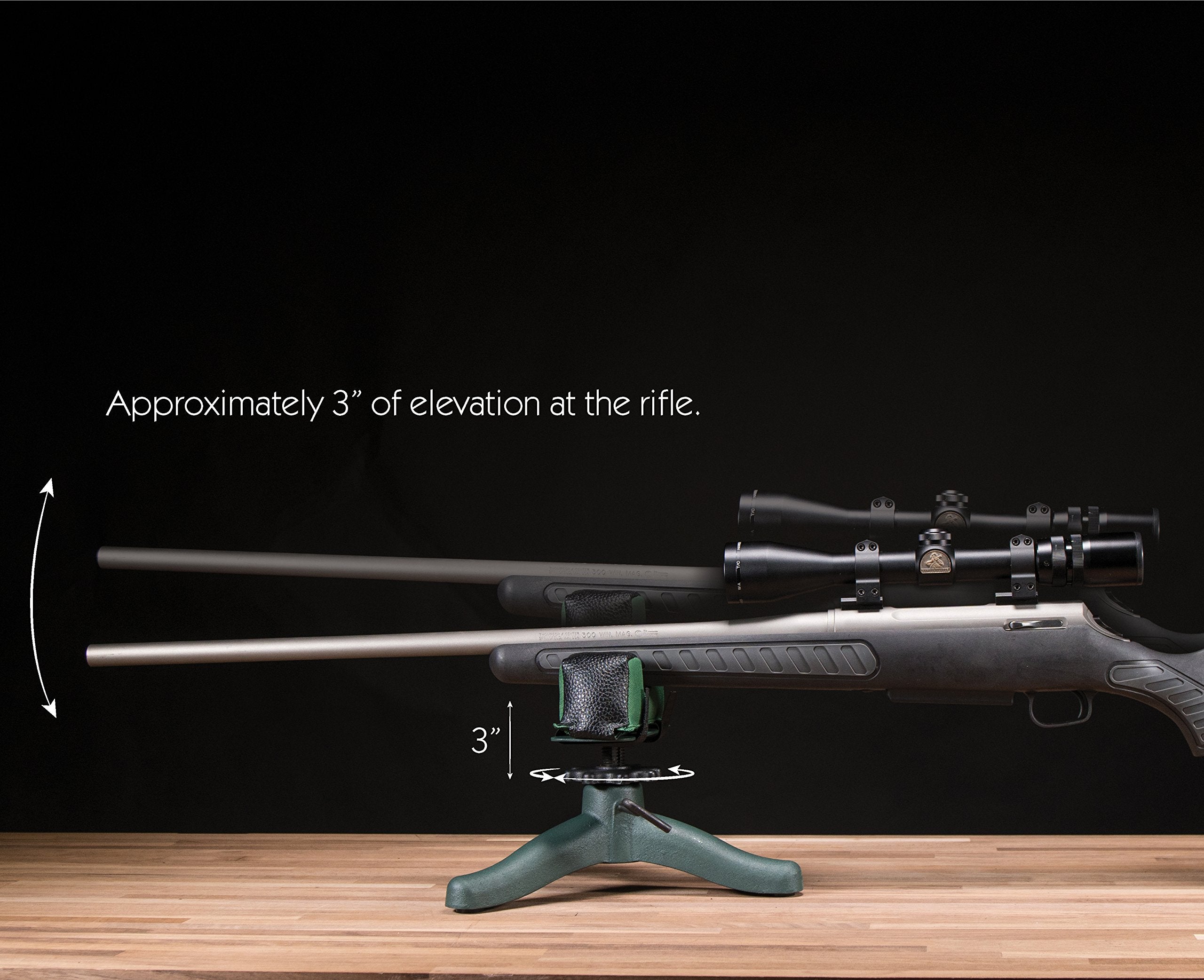Caldwell The Jr. Rock with Durable Construction and Elevation Adjustments for Range, Sight In and Precision Shooting