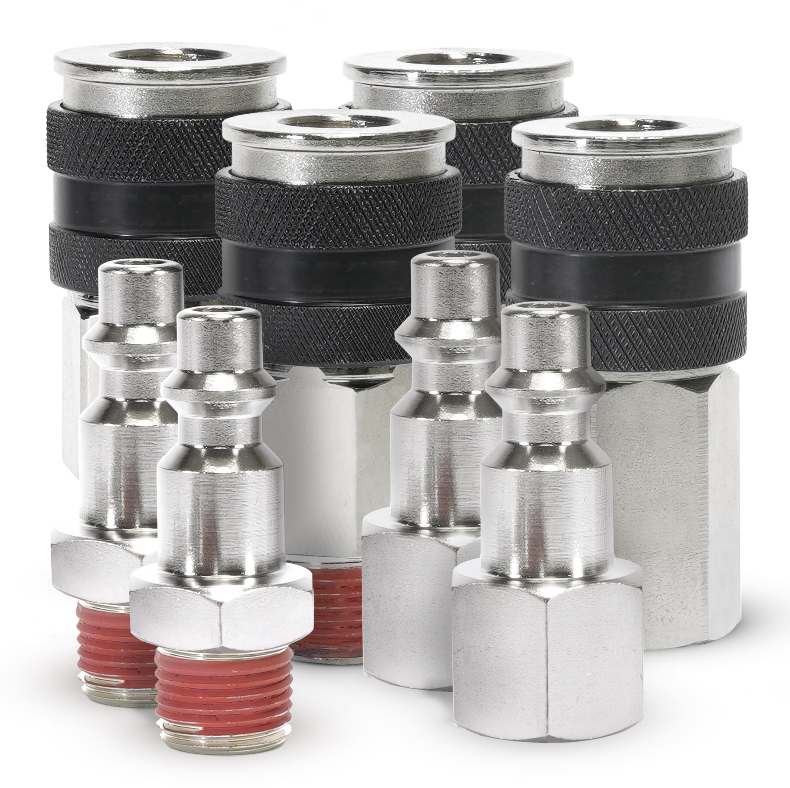 1/4" NPT Couplers M (2) & F (2), Quick Connect Studs 1/4" M (2) & F (2), NO LOGO