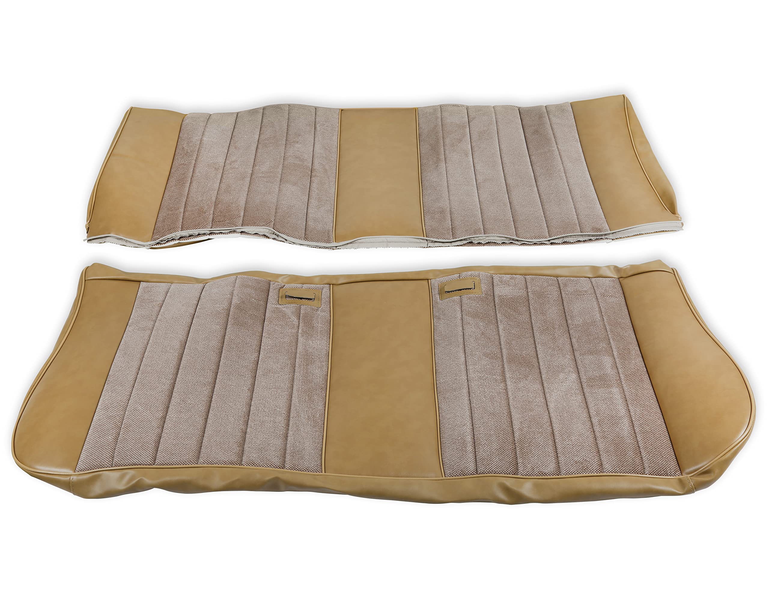 05-313 Brothers Trucks Seat Upholstery Standard Pleat Cloth/Vinyl Tan