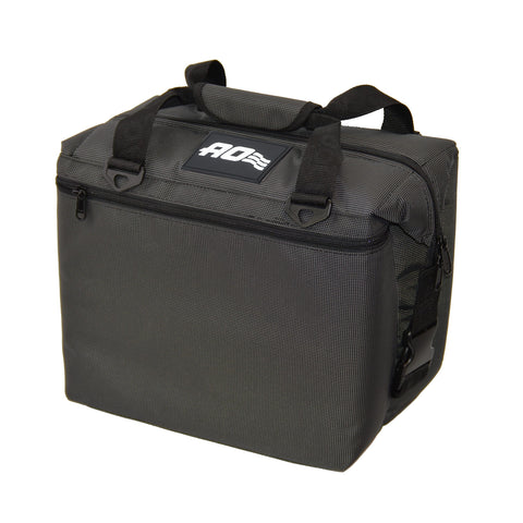Ballistic Series AO Coolers Soft Cooler, Insulated and Leak Proof, 12-Pack, Black/Charcoal