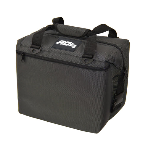Ballistic Series AO Coolers Soft Cooler, Insulated and Leak Proof, 12-Pack, Black/Charcoal