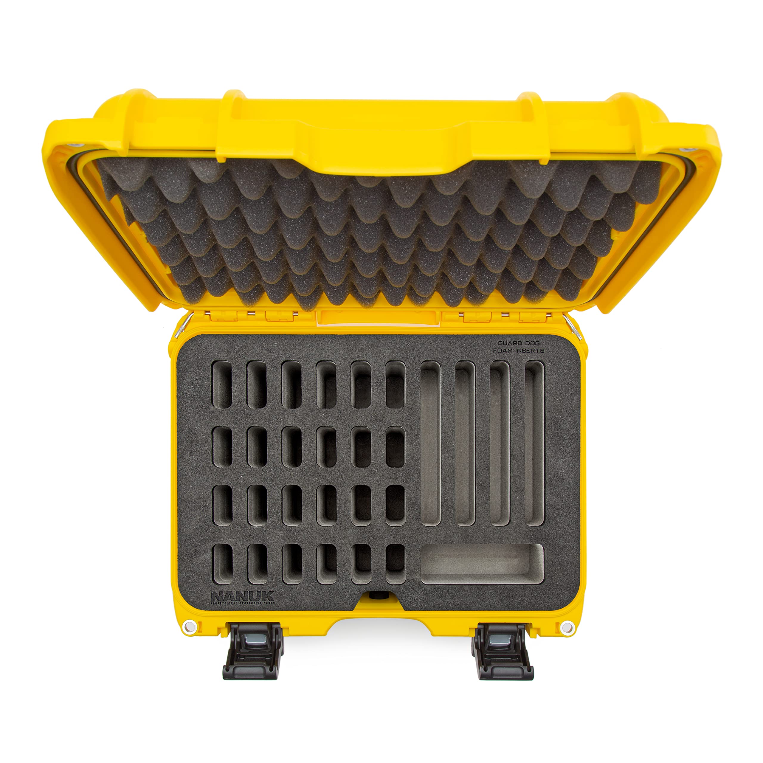 Yellow Nanuk Case w/Foam Insert for 28 Knives 915-28KNI4