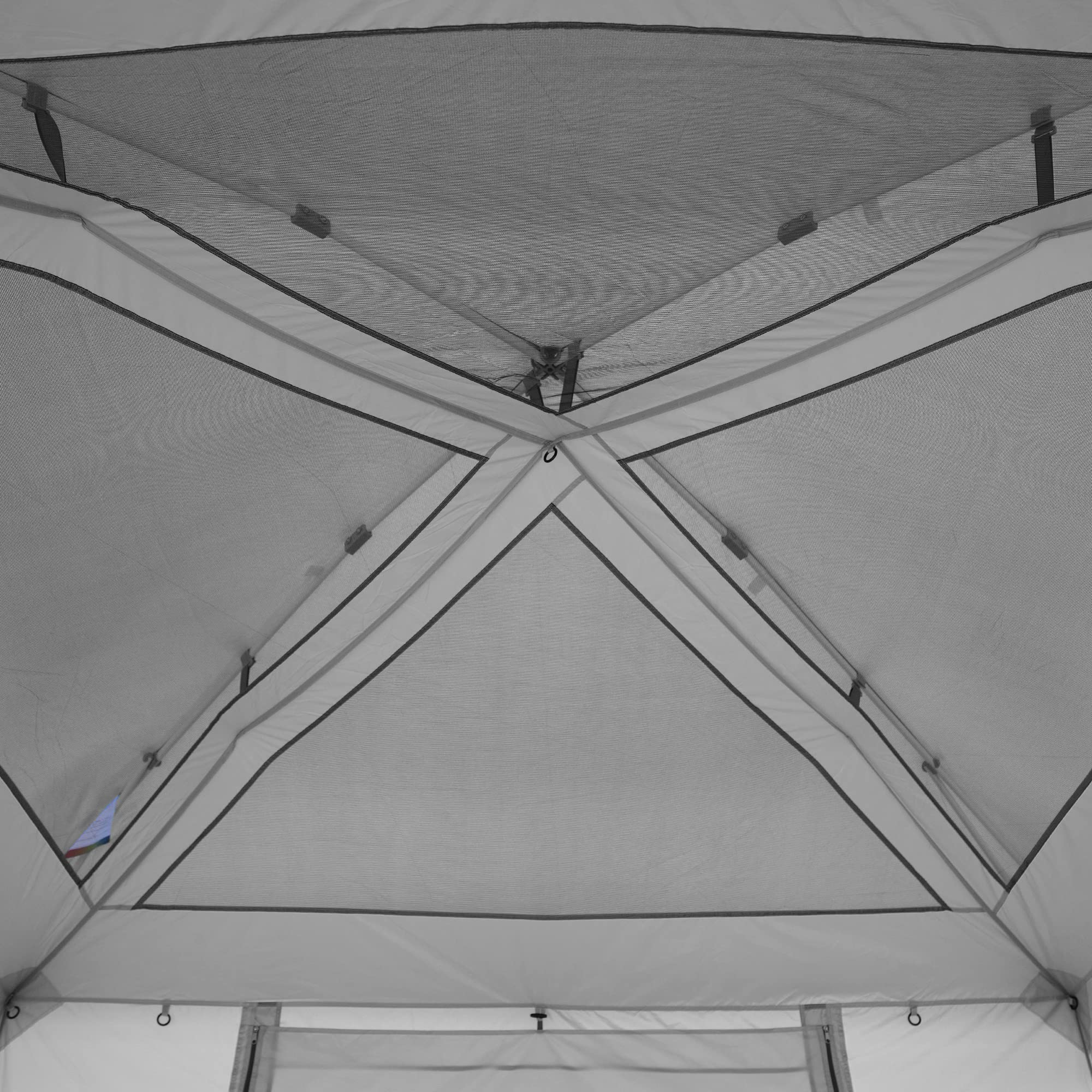 Camping Cube Sport E-Z UP, Converts 10' Angled Leg Canopy into Camping Tent, Grey (Canopy/SHELTER/Poles NOT Included)