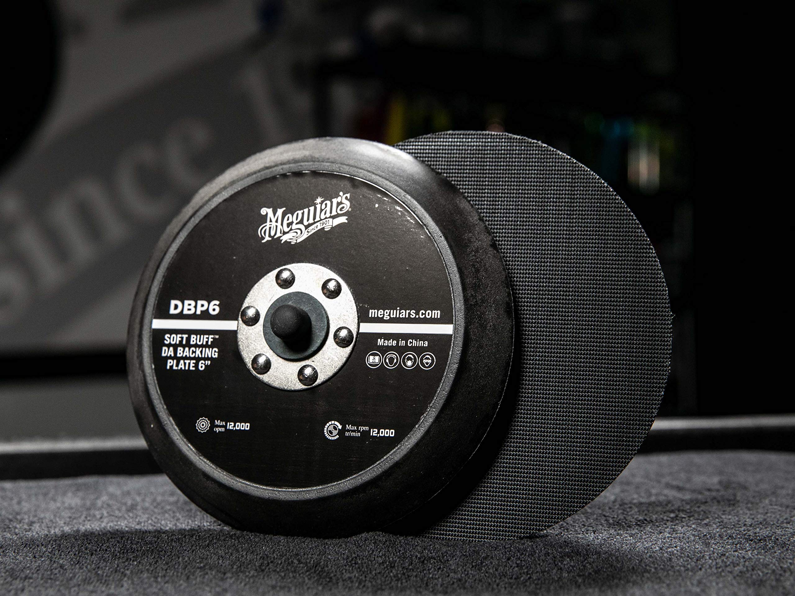 6 Inch Meguiar's Soft Buff DA Backing Plate DBP6 - Backing Plate, Hook and Loop for Machine Polishing with Foam and Microfiber Discs, Professional DA Polisher Backing Plate, 1 Backing Plate