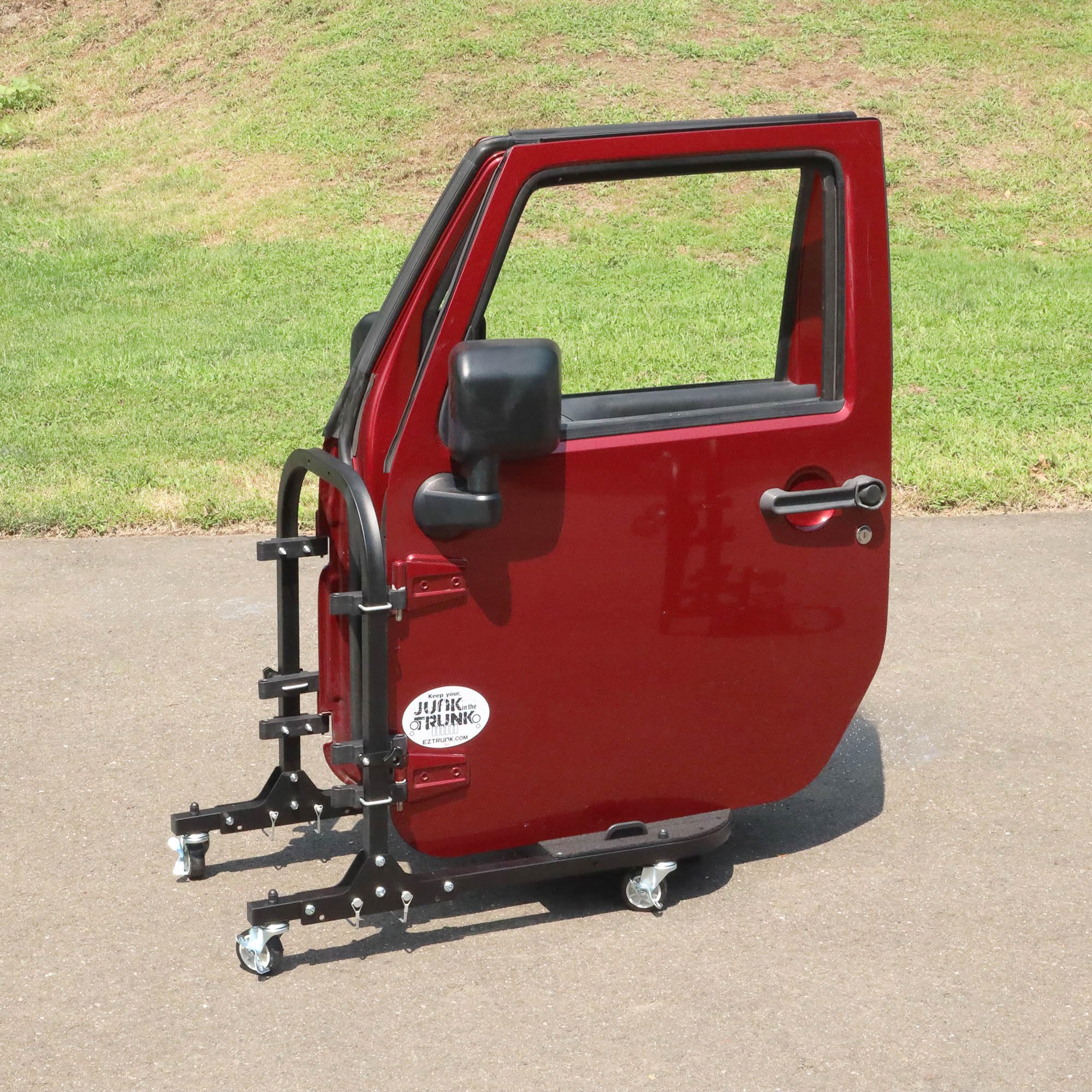 4x4 EZ 2-Door Black Rolling Storage Cart Foldable Rack fits TJ JK JL Patented