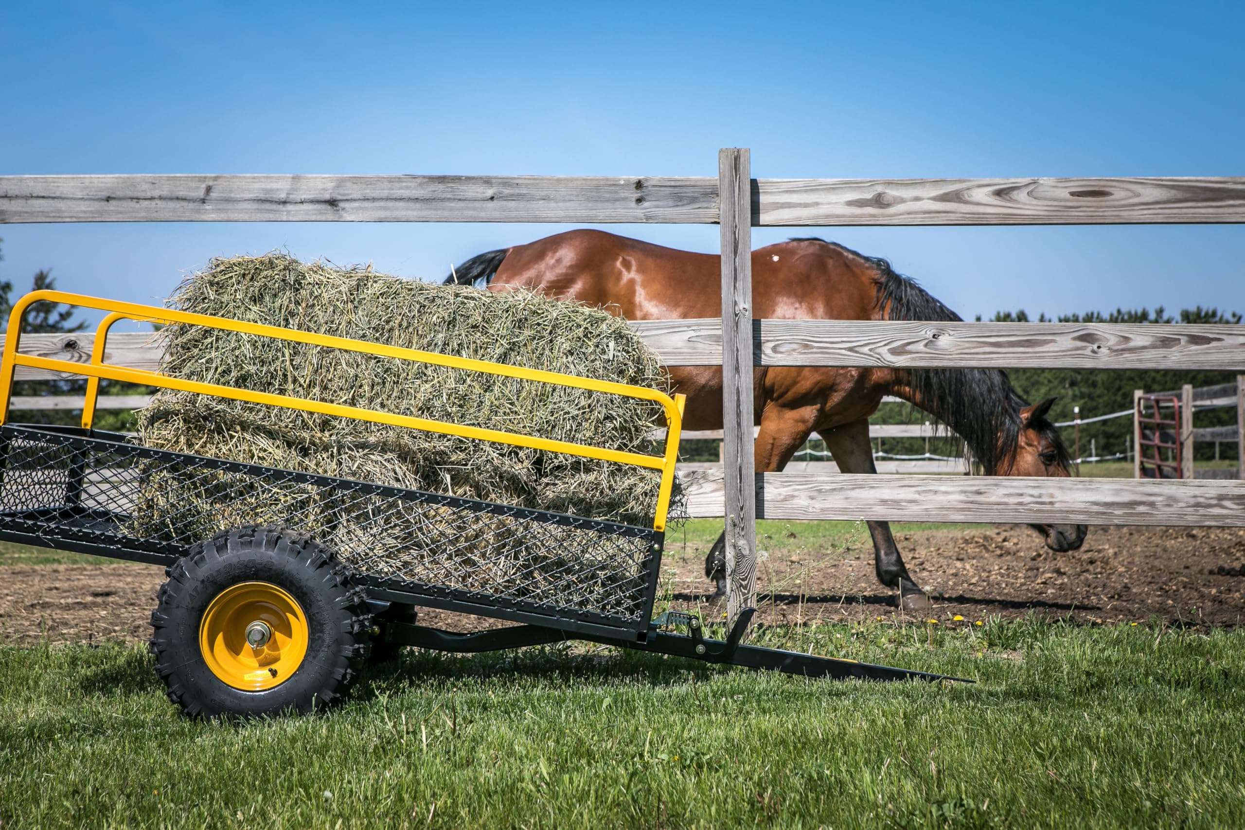Heavy-Duty Utility Trailer Polar Trailer 10738 HDM 1400 – 92" x 51" x 36", Military-Grade Steel Mesh, Rust-Resistant, 10-Minute Assembly