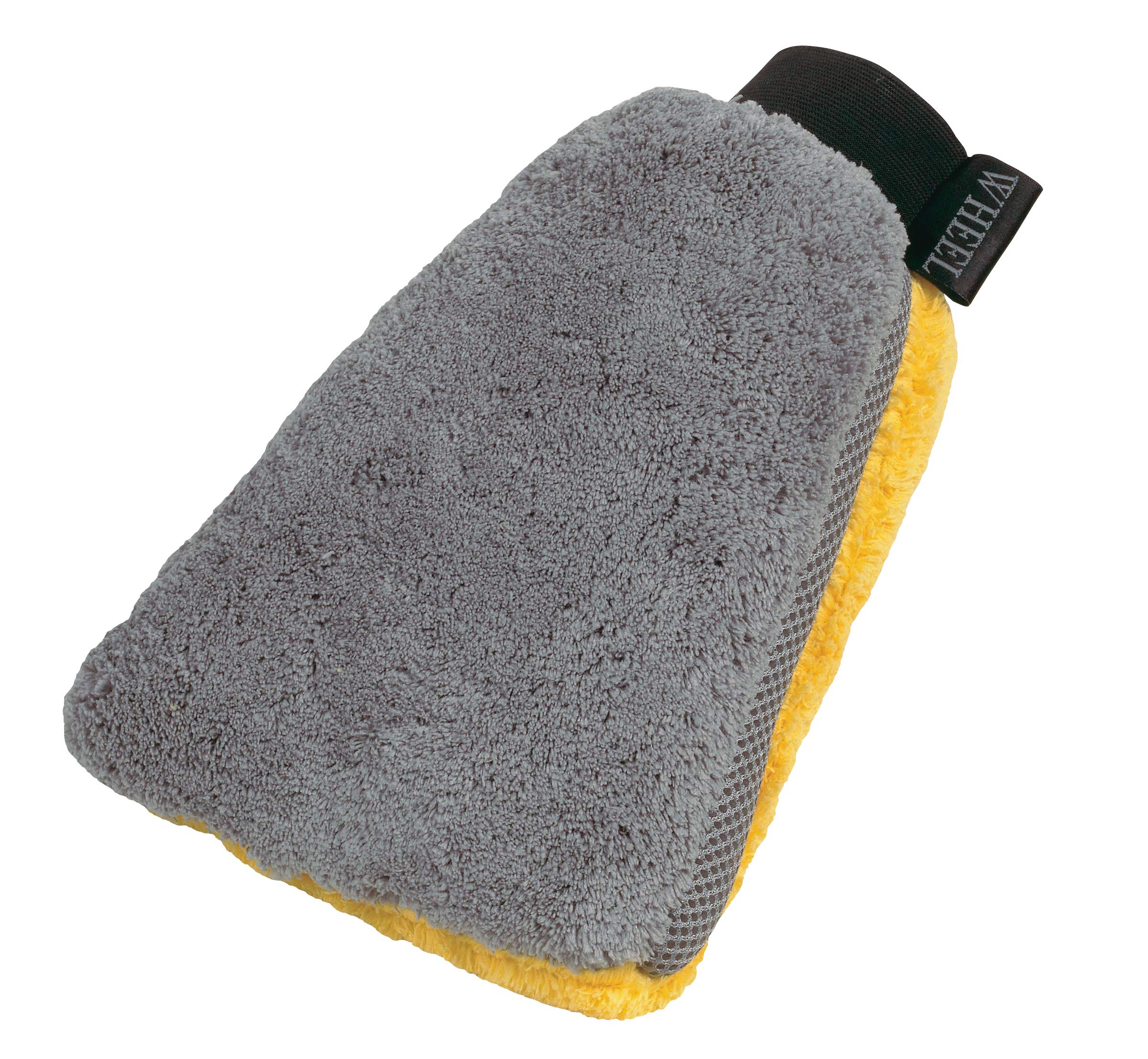 3-in-1 Carrand Waterproof Microfiber Car Wash Mitt, Yellow
