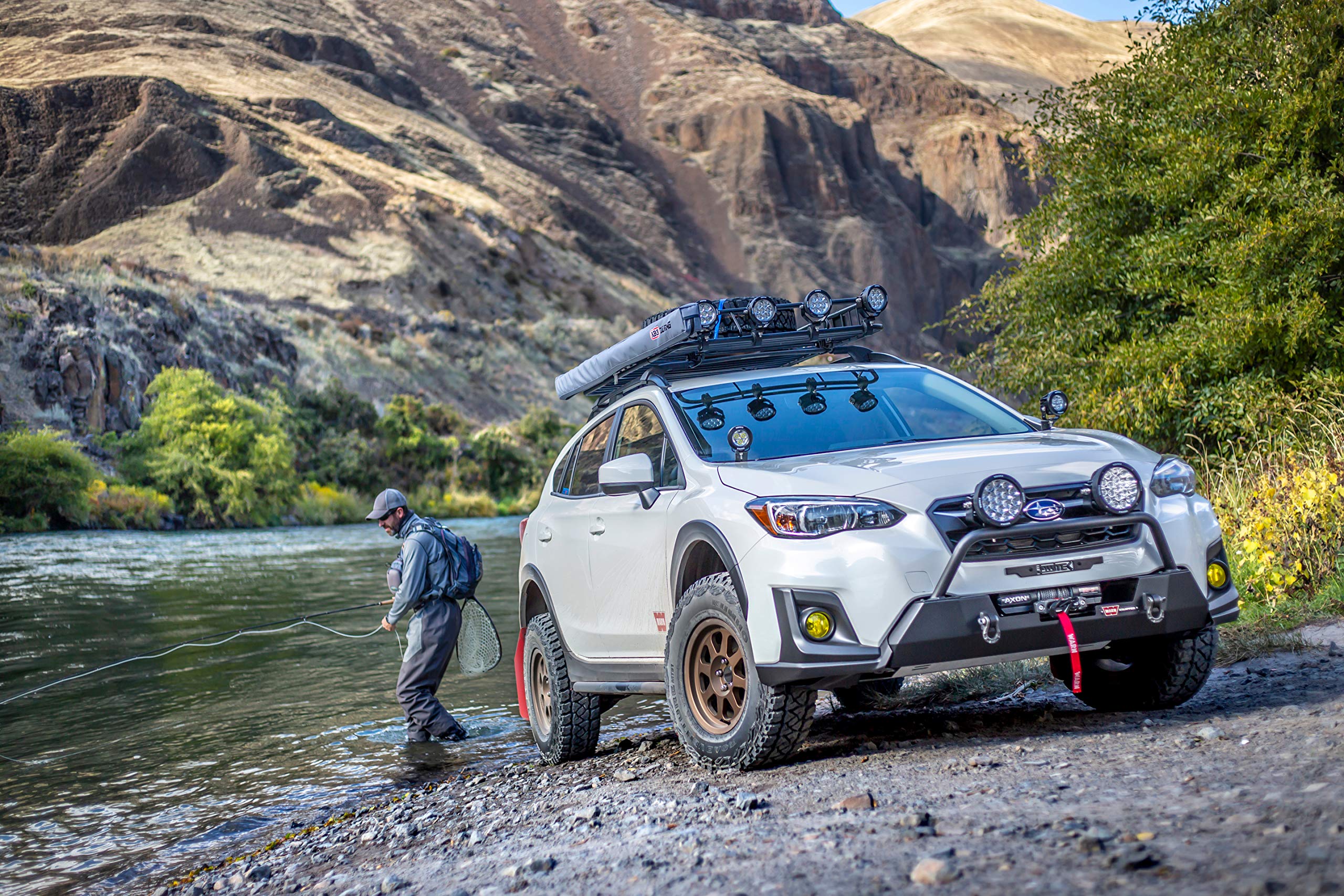 Semi-Hidden WARN 106221 Winch Mounting Kit, Fits: Subaru Crosstrek (2018-2020)