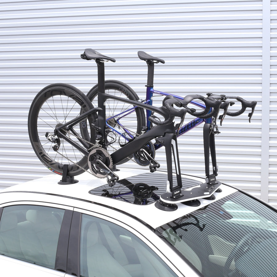 SeaSucker Mini Bomber Bike Rack for Two Cars USA Made Racks SUV, Sedan, Hatchback, RV, BMW, Honda, Tesla, Mazda and Every Other Car No Hitch Mount, Full Safety, Zero Damage, Travel Friendly Carrier