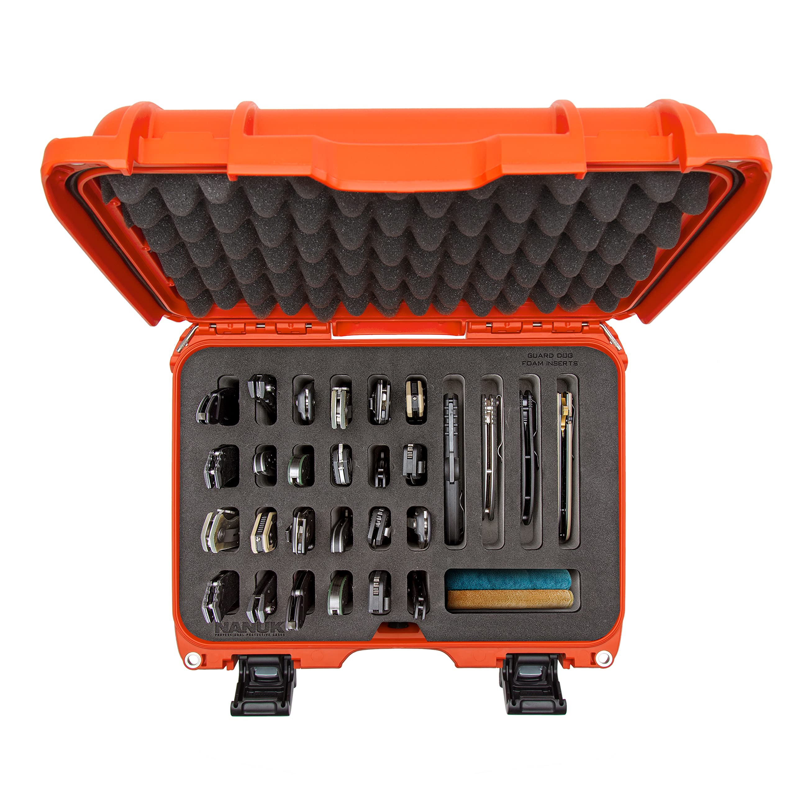 Orange Nanuk Case w/Foam Insert for 28 Knives 915-28KNI3