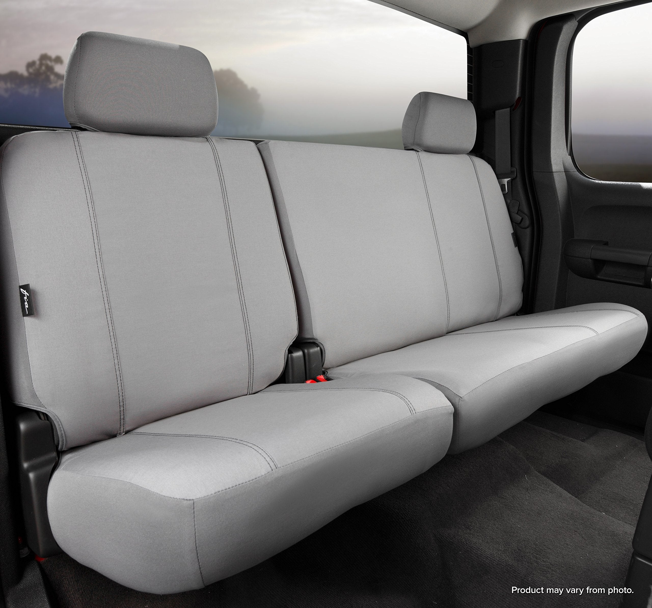 Custom Fit Fia SP88-20 GRAY Front Seat Cover Split Seat 60/40 - Poly-Cotton, (Gray)