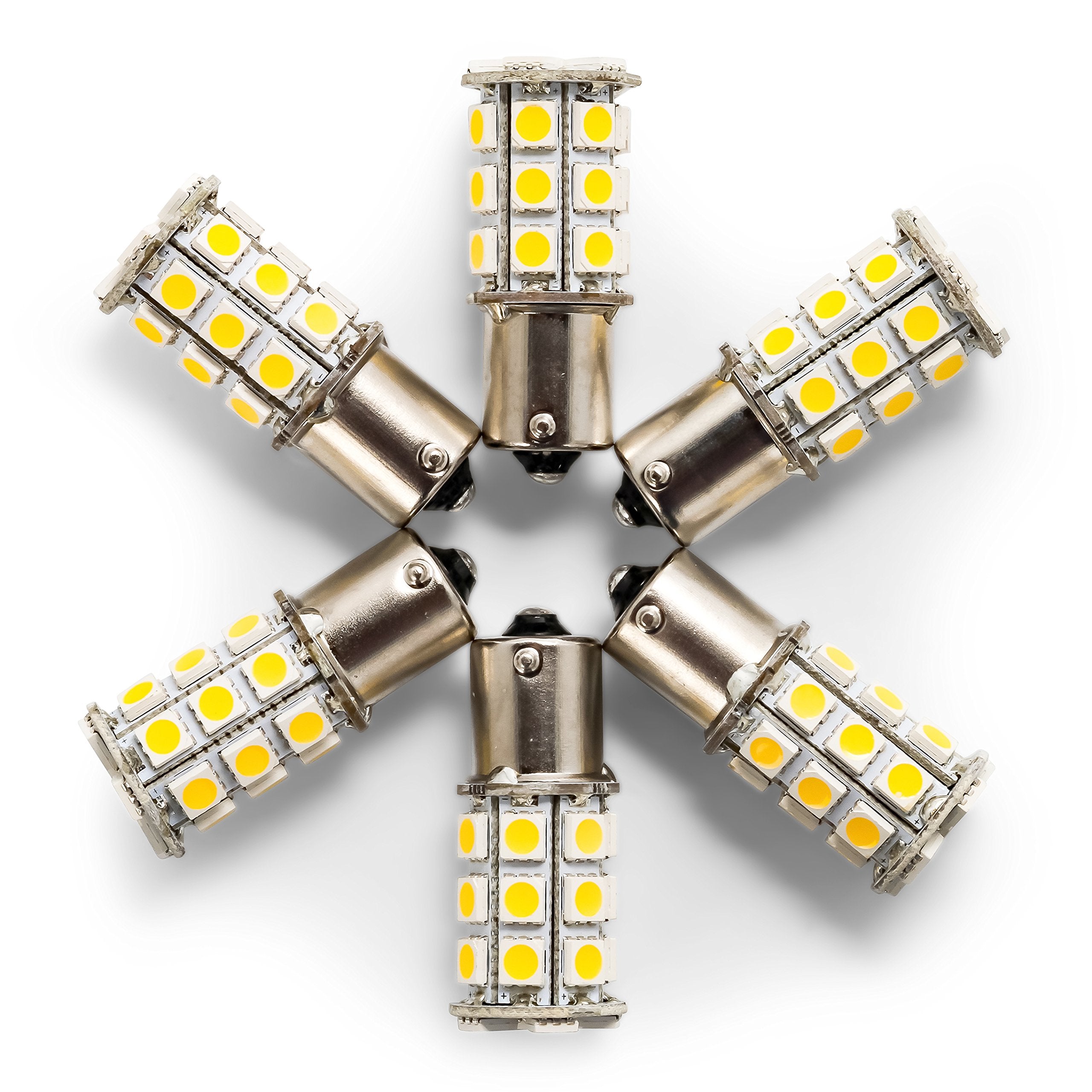 LED Replacement Camco Bulb (1156 BA15S),6 Pack