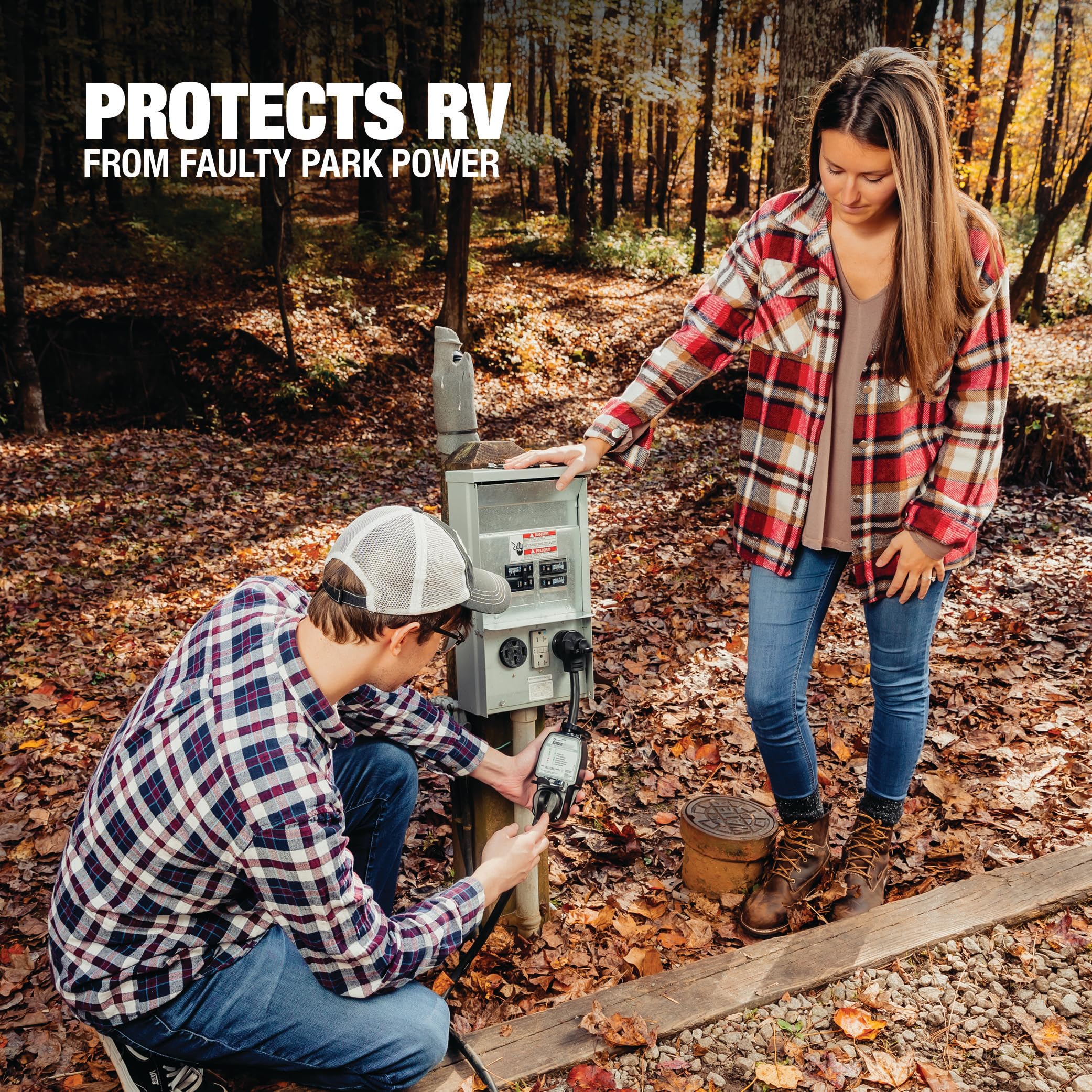 Surge Guard Southwire 30 Amp Portable RV Surge Protector with Enhanced Diagnostics, 2100 Joules, 44280