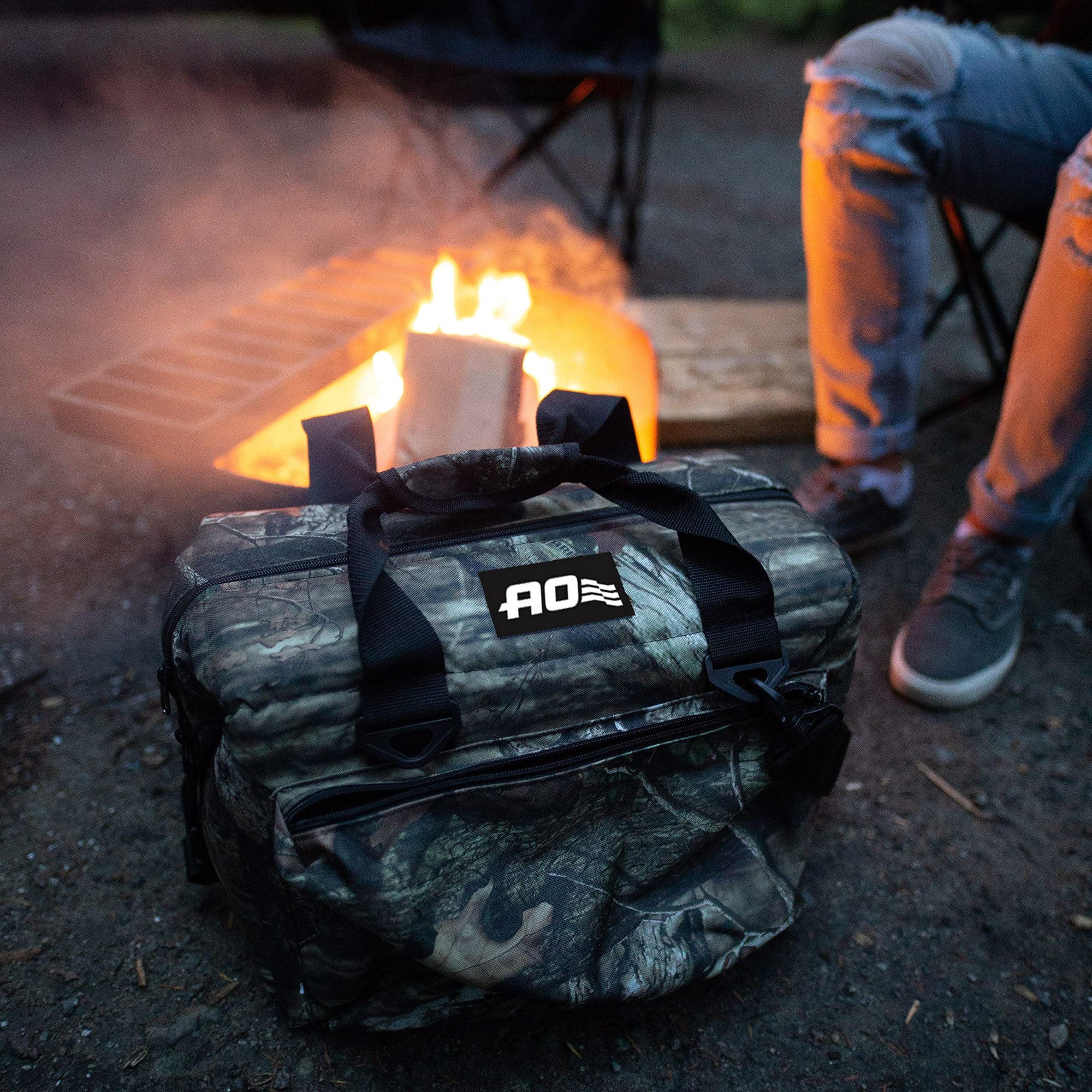 AO Coolers Soft Cooler Original with High-Density Insulation, Mossy Oak, 48-Can