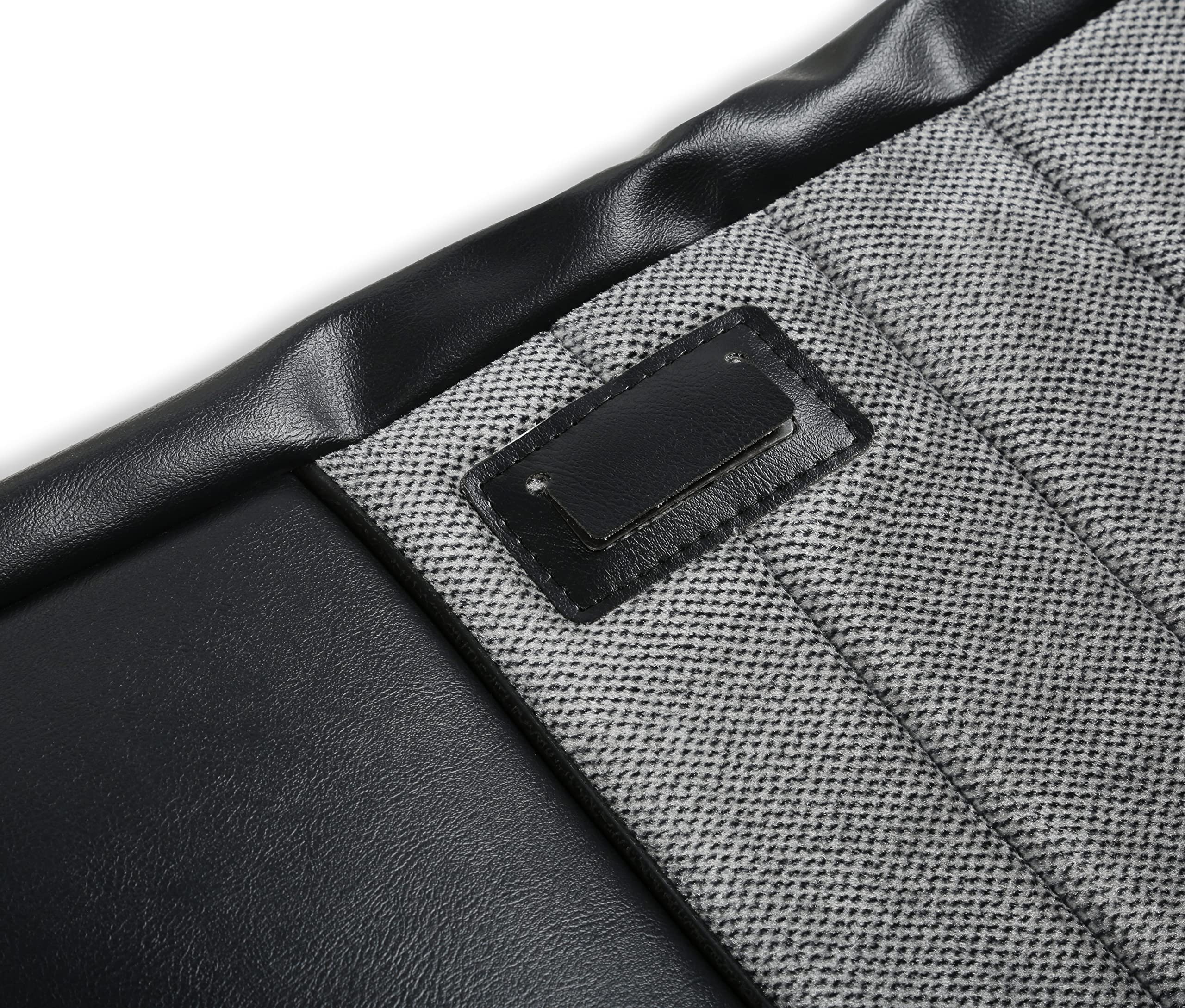 05-310 Brothers Trucks Seat Upholstery Kit - Standard Pleat Cloth/Vinyl - Black/Silver