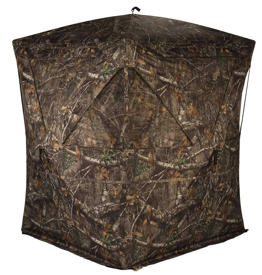 R300-RTE Rhino Blinds 3 Person Hunting Ground Blind, Realtree Edge