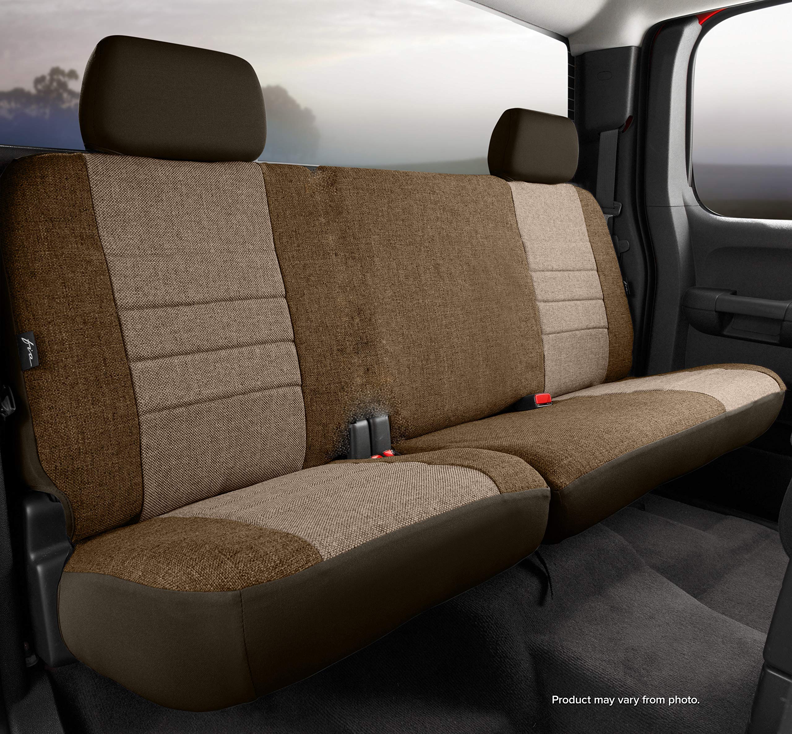 Custom Fit Fia OE32-66 Taupe Rear Seat Cover Split Seat 60/40 - Tweed (Taupe)