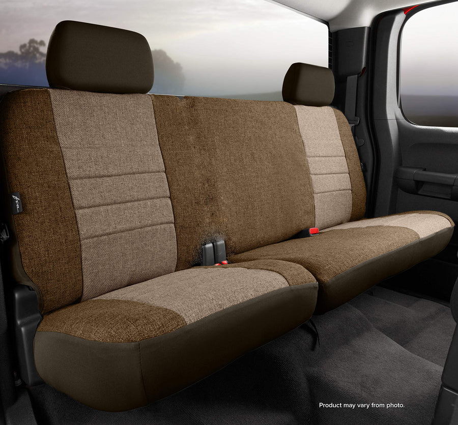 Custom Fit Fia OE32-66 Taupe Rear Seat Cover Split Seat 60/40 - Tweed (Taupe)
