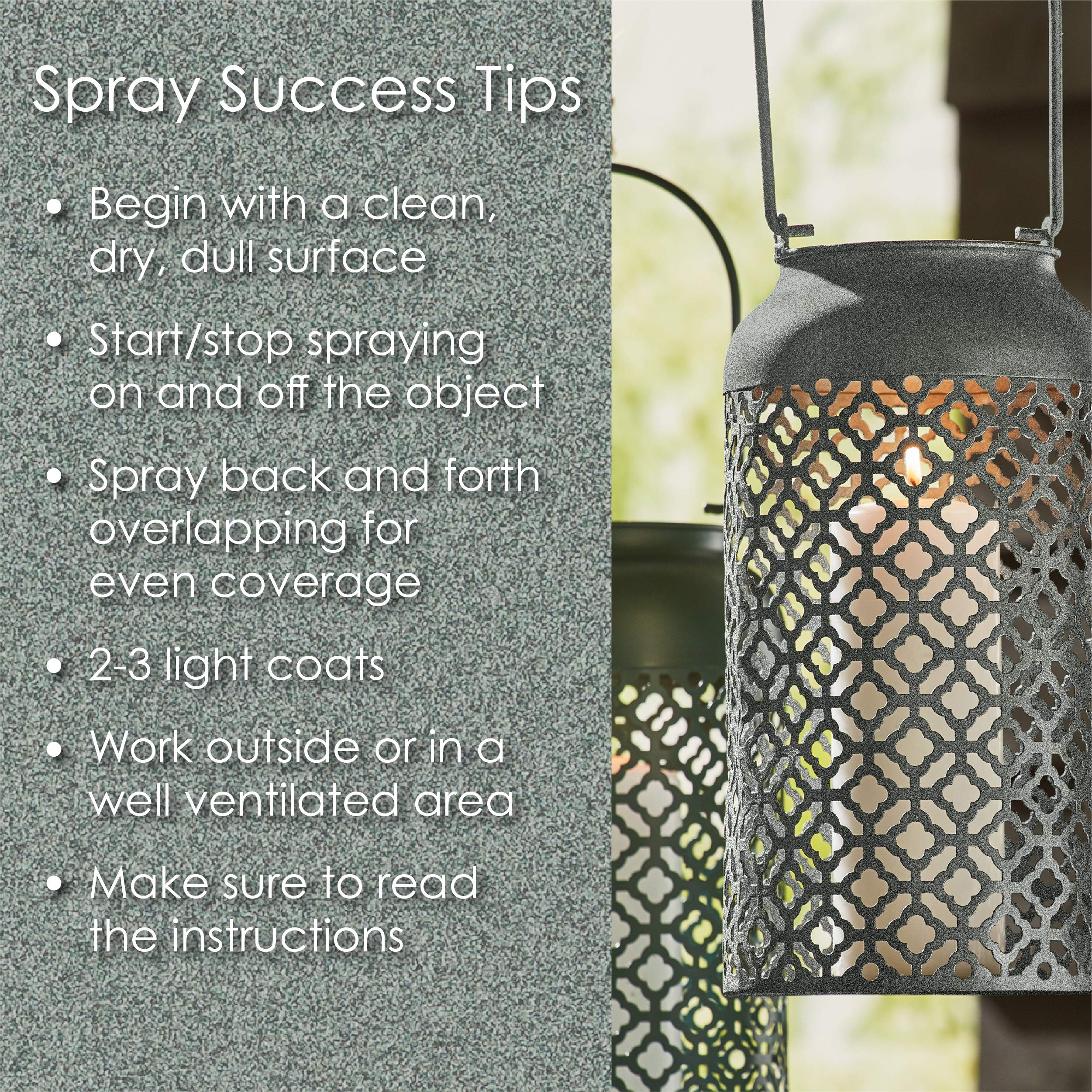 Krylon All-In-One Fusion Adhesive Spray Paint for Indoor/Outdoor Use, 12 oz, Granite
