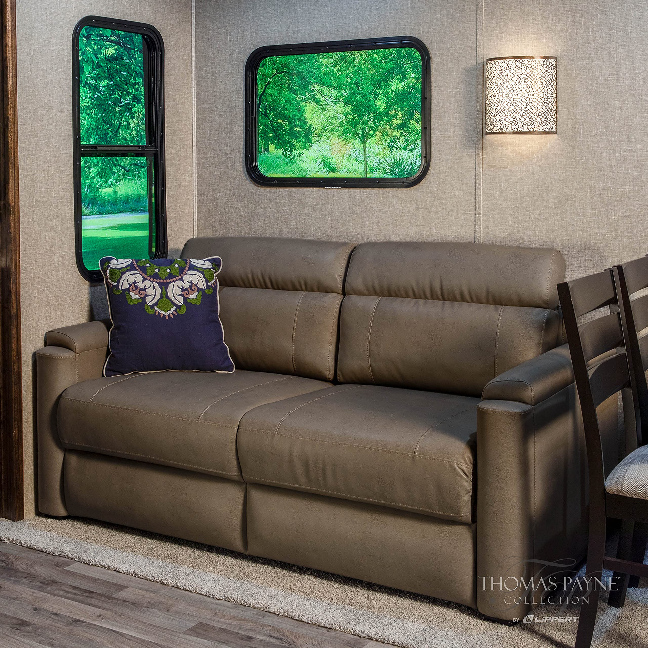68" Thomas Payne Grummond RV Tri-Fold Sofa with PolyHyde Fabric, Couch-to-Bed Conversion, Removeable Back, Easy Installation for Travel Trailers, 5th Wheels and Motorhomes - 2020128147