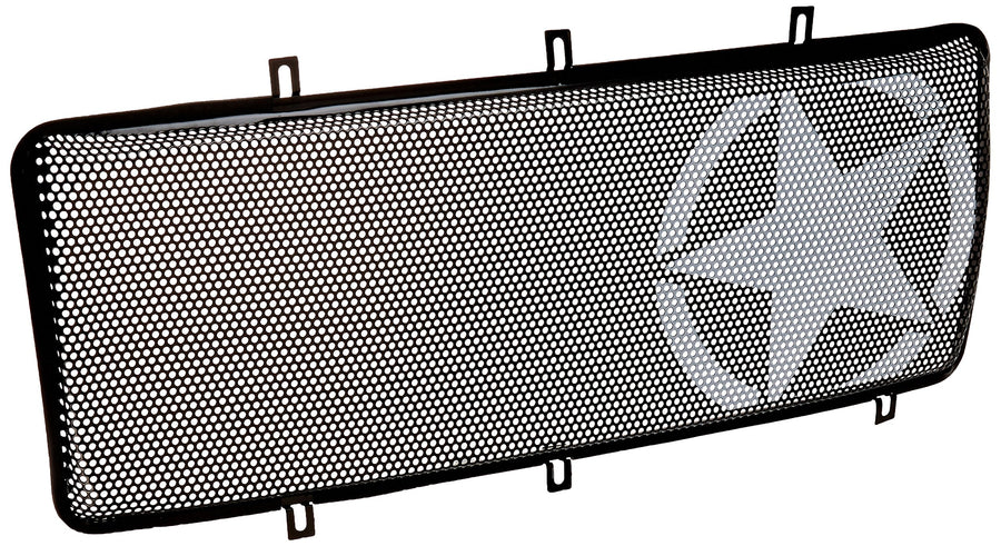 Spartan Grille Insert, Military Star | Rugged Ridge | 12034.21 | Fits 2007-2018 Jeep Wrangler JK
