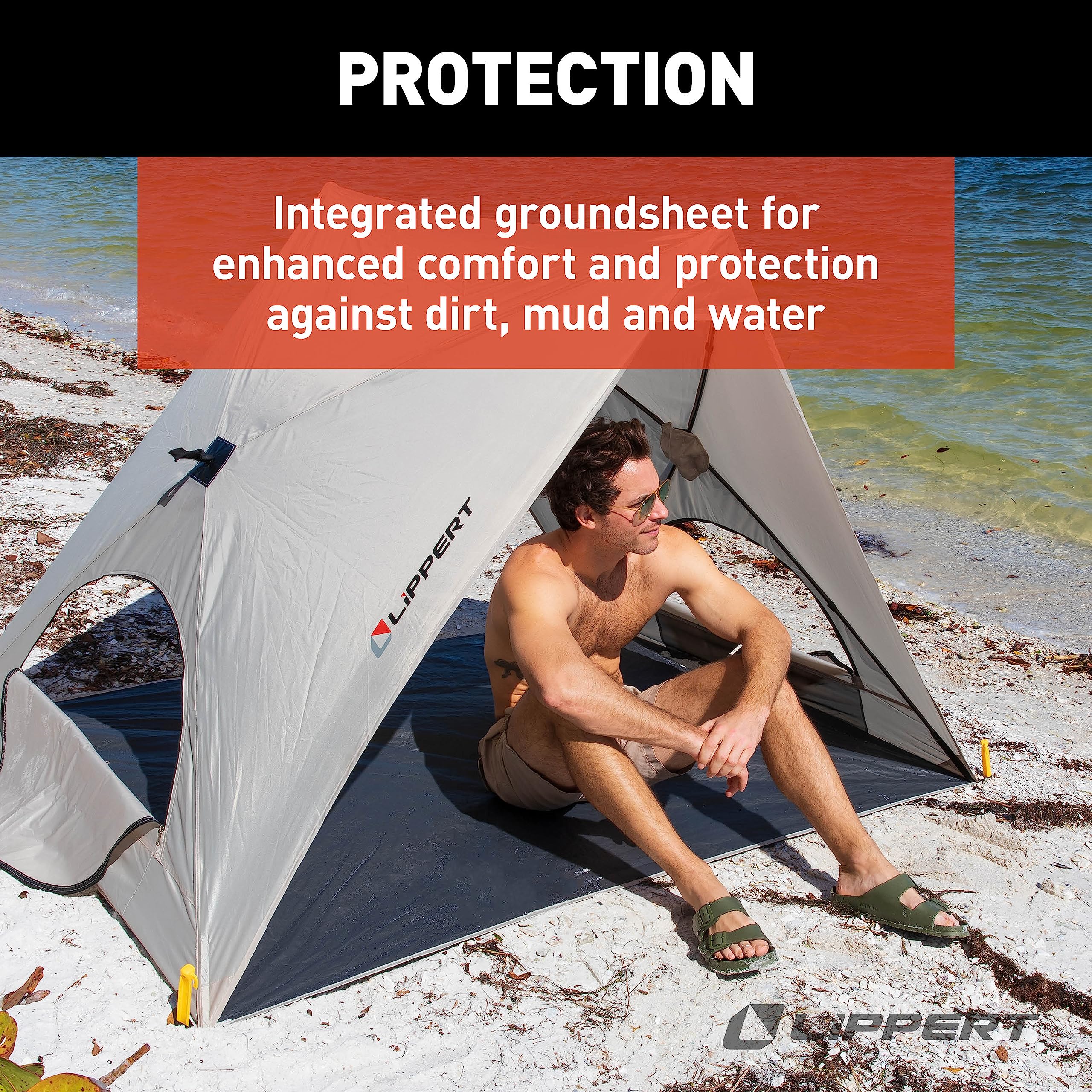 Popup Lippert Picnic Sun Shelter for Camping, Beach Trips and Outdoor Concerts - Tent