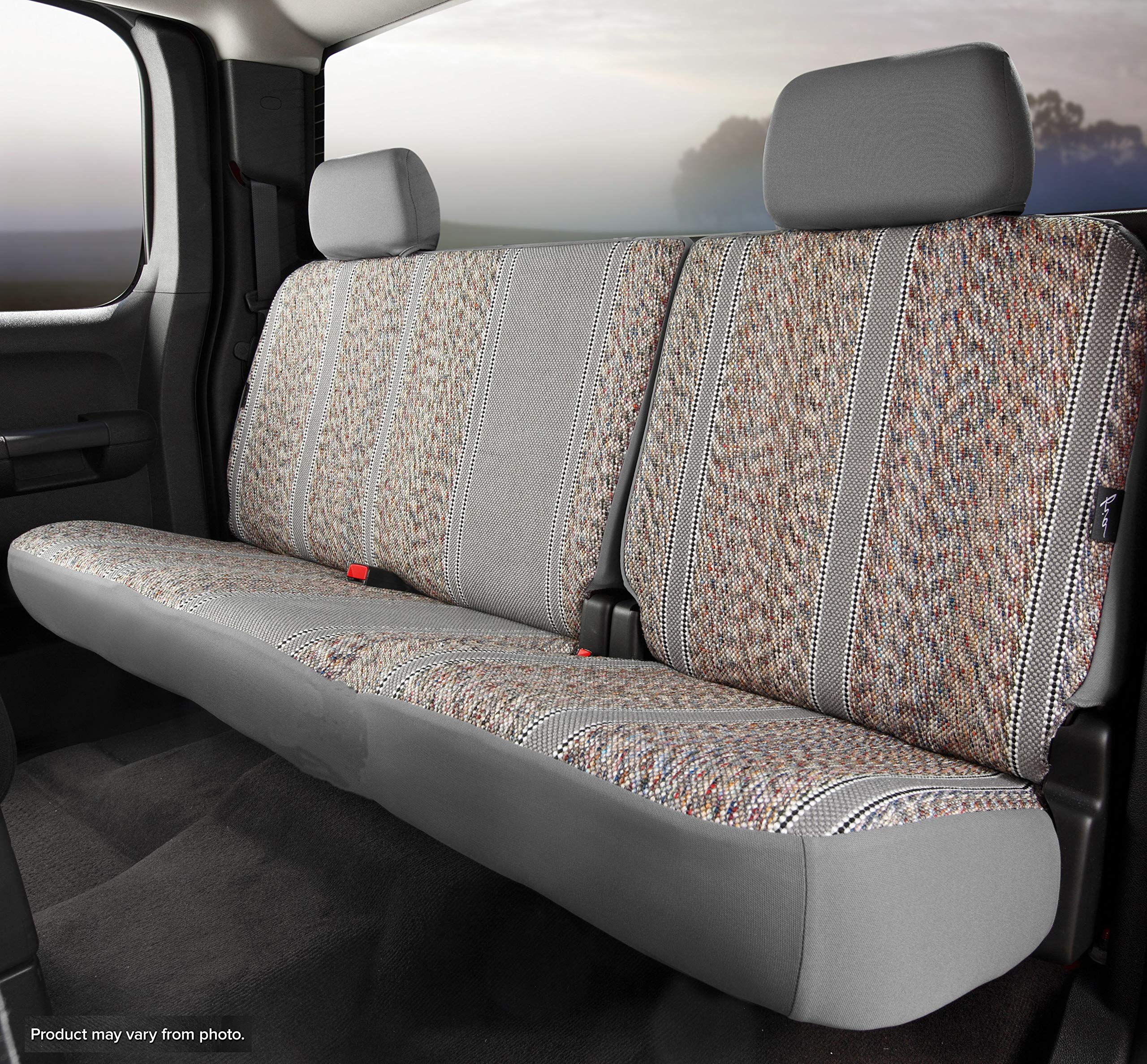 Custom Fit FIA TR47-2 Gray Front Seat Cover Split Backrest 40/60 - Saddle Blanket, (Gray)