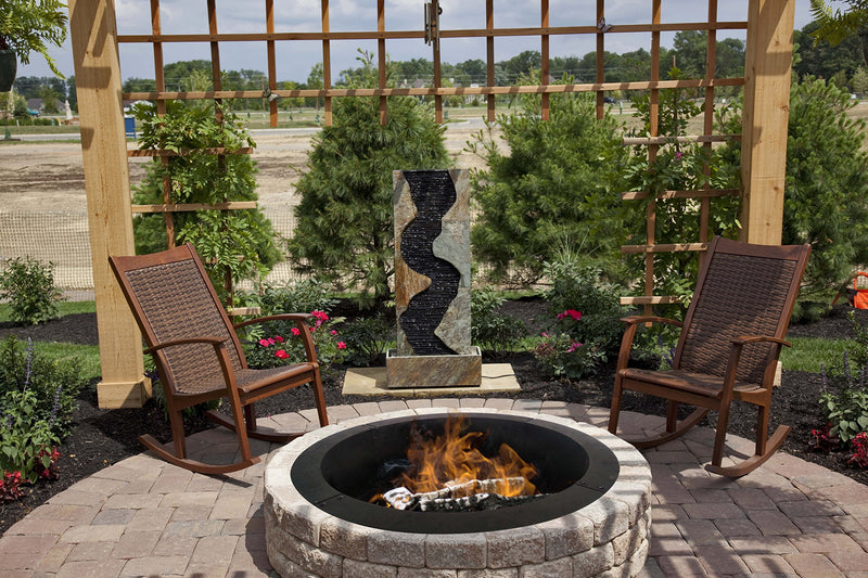 OFW419F0R Pleasant Hearth 28" Round Solid Steel Fire Ring