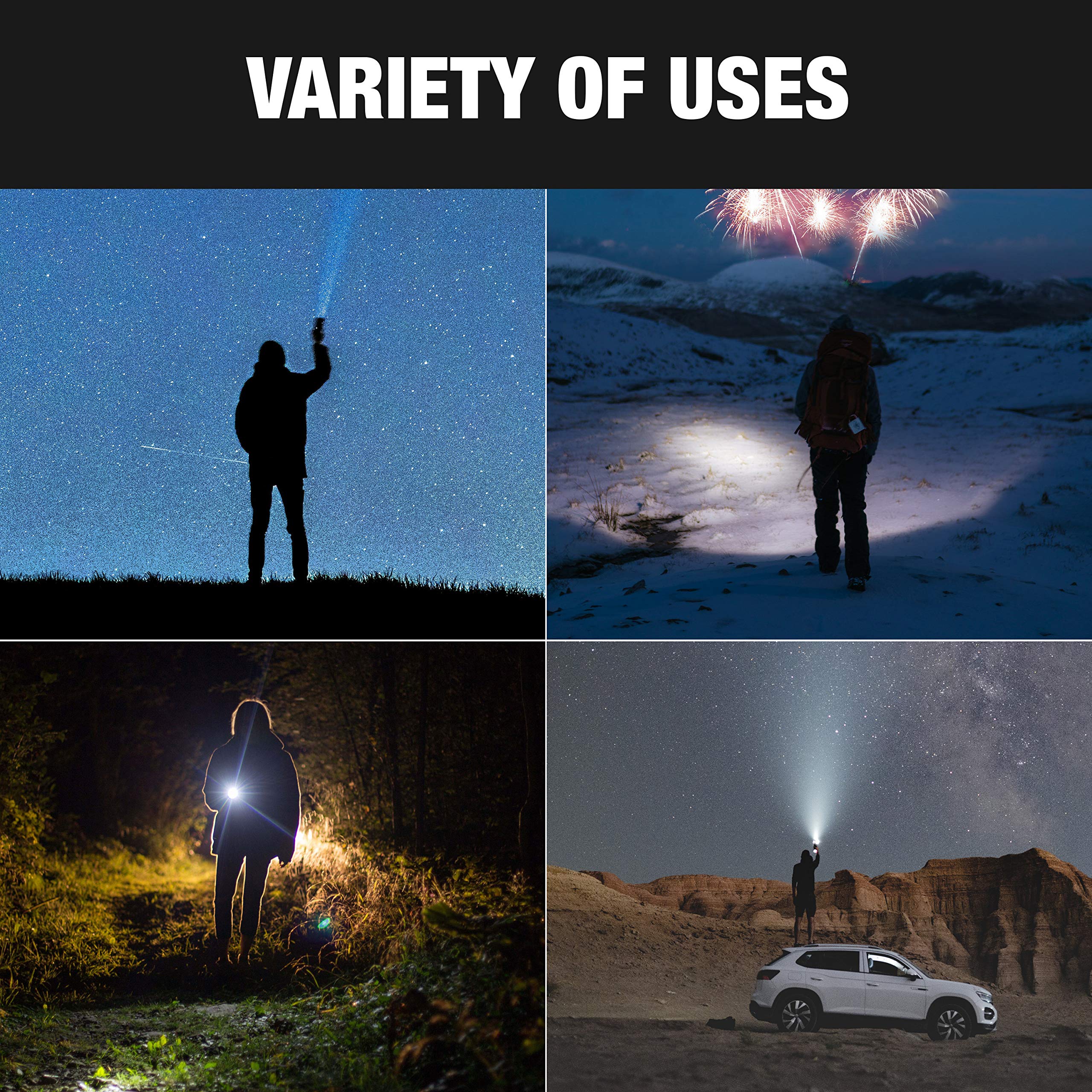 Wagan Brite-Nite EL4322 WR600 USB Rechargeable LED Handheld Spotlight 600 Lumen Lights 3 Lighting Modes 7 Position Hanging Stand Waterproof for Marine Boat Camping Country Farm Gift