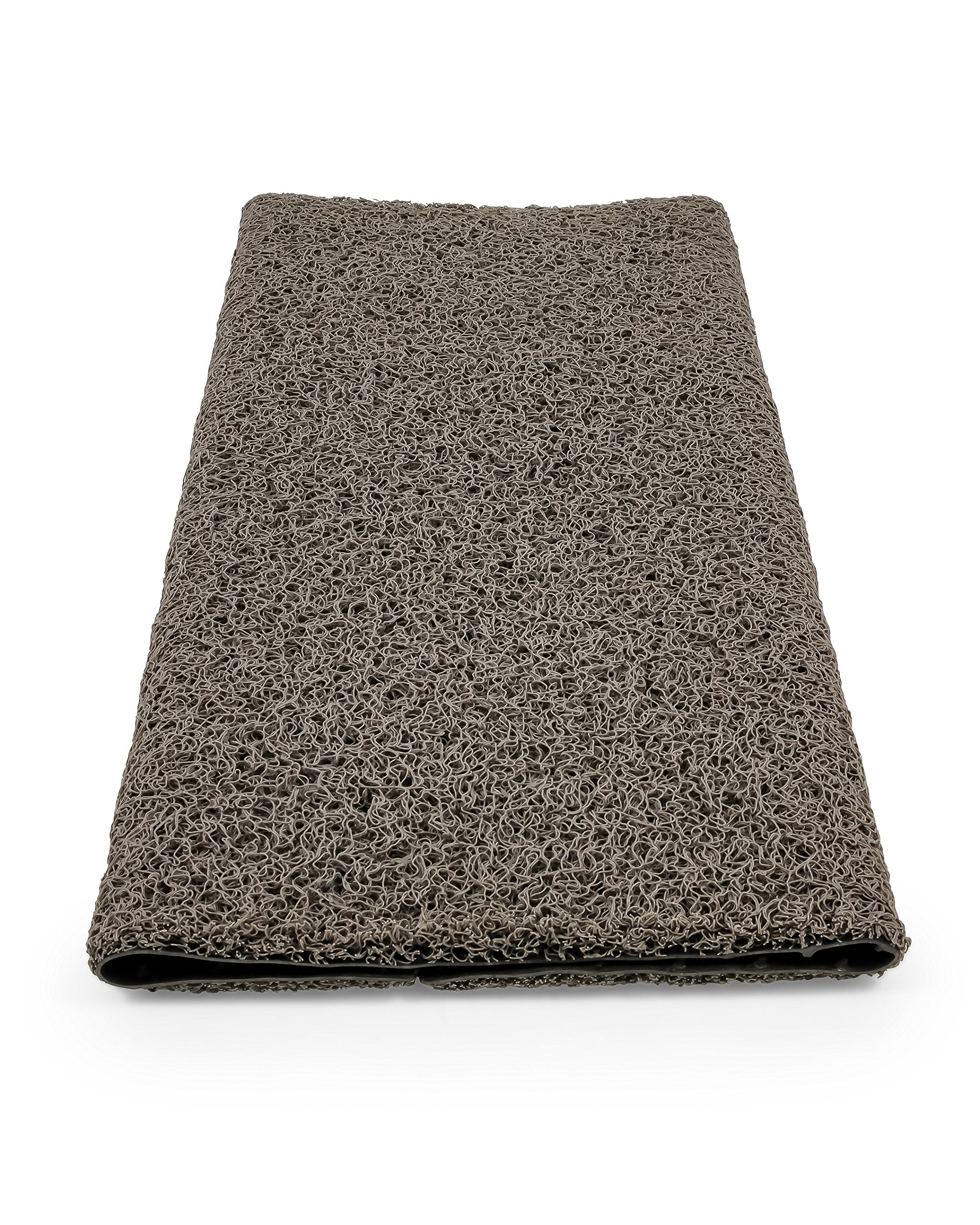 Gray Camco Premium Wrap Around RV Step Rug (PVC Material (17.5" x 18"))
