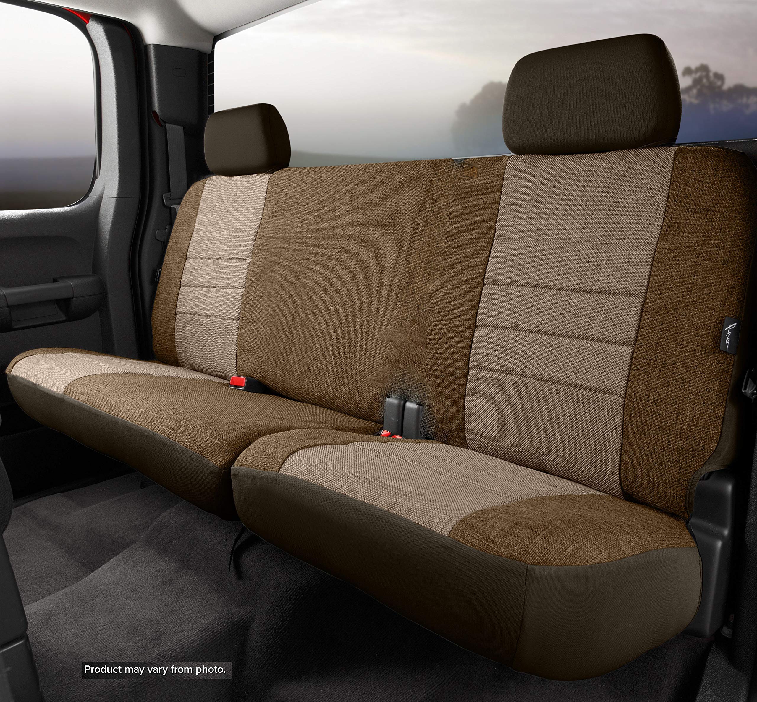 Custom Fit Fia OE32-18 TAUPE Rear Seat Cover Split Cushion 40/60 - Tweed, (Taupe)