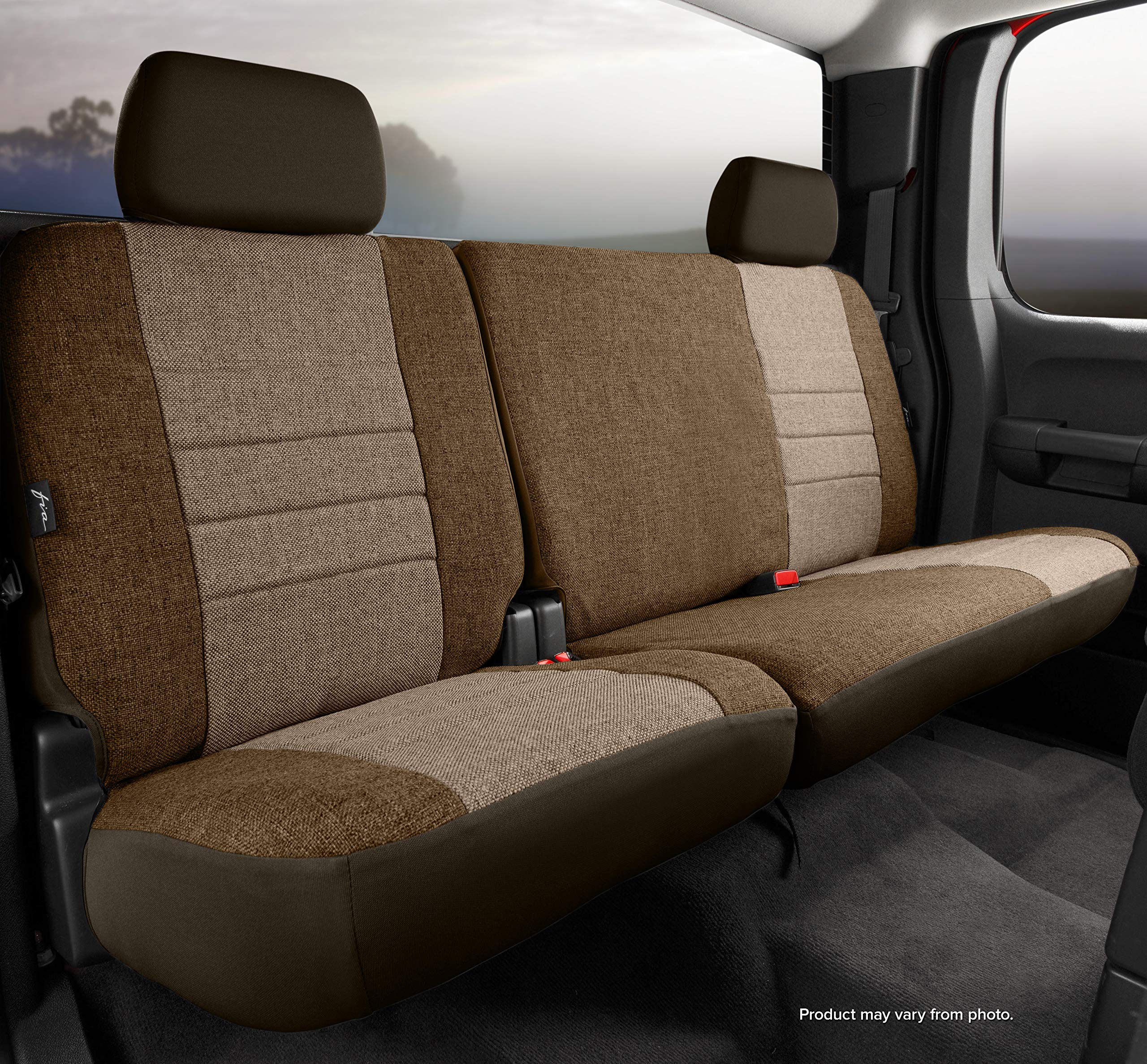 Fia Custom Fit OE32-97 TAUPE Rear Seat Cover Split Seat 60/40 - Tweed (Taupe)