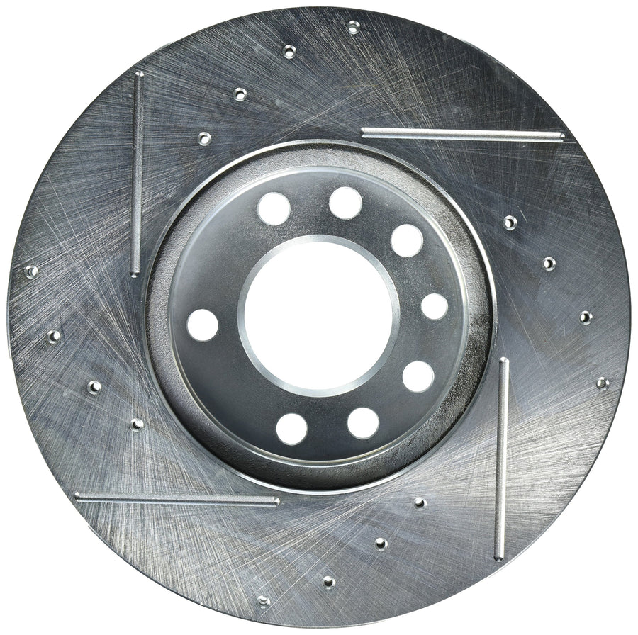 Power Stop Front EBR613XPR Drilled & Slotted Rotor Pair For Saab 9-3, Saab 9-5, Saab 900, L100, L200, L300, LW200, LW300 [Model Specific]