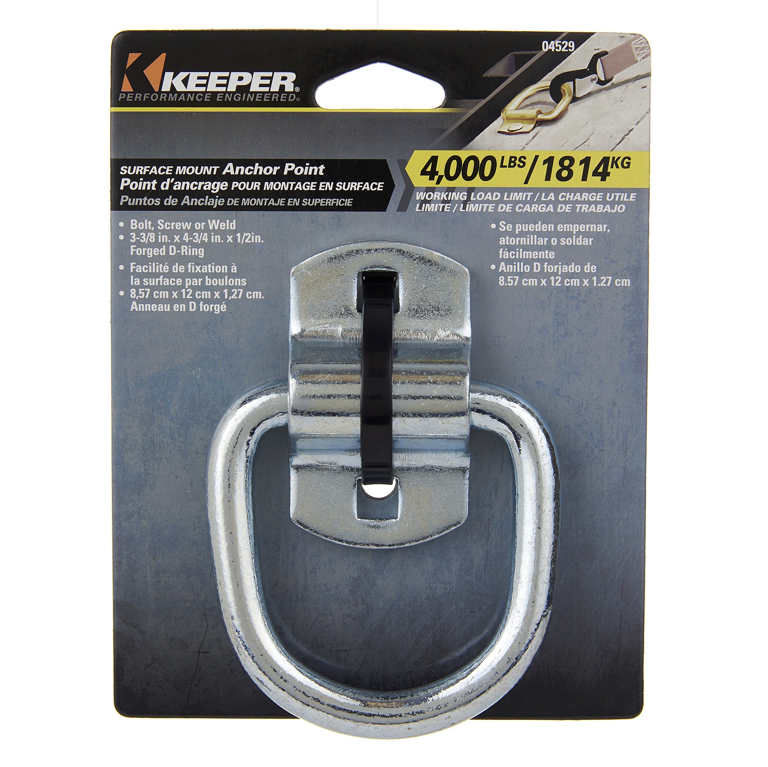 3-3/8" Keeper Surface Mount Hardware Anchor Ring