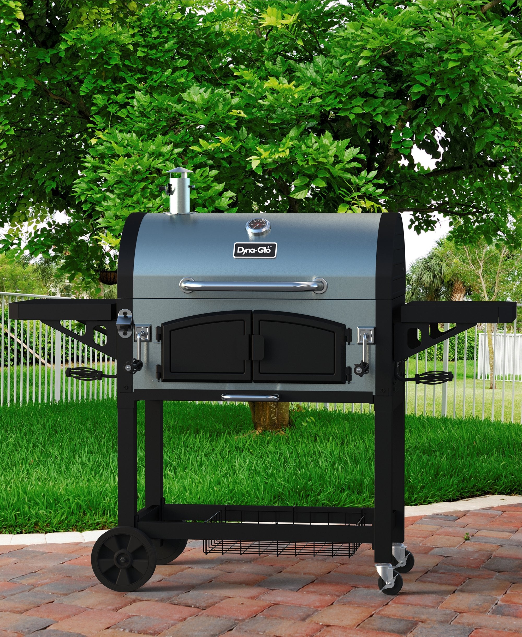 Dyna-Glo X-Large Premium Dual Chamber DGN576SNC-D Charcoal Grill