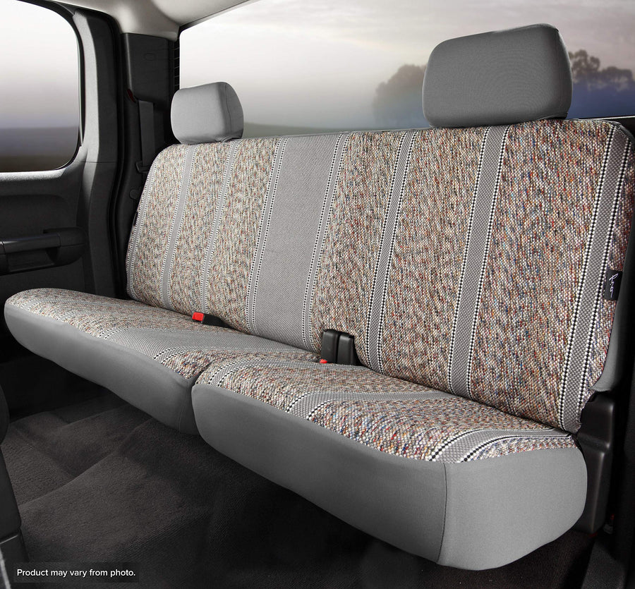 Fia Custom Fit TR42-15 GRAY Rear Seat Cover Split Cushion 40/60 - Saddle Blanket, (Gray)