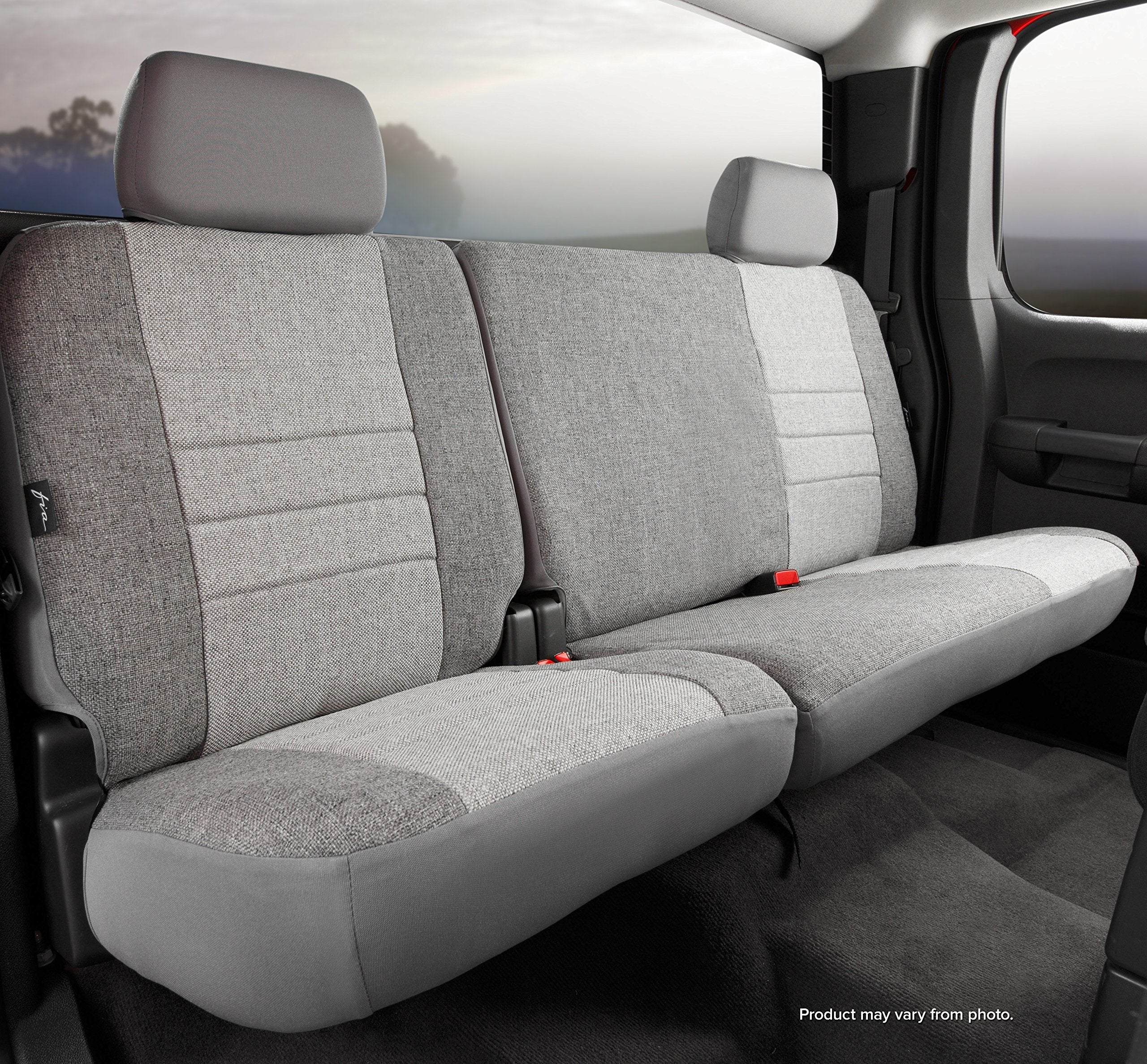 Gray FIA OE32-88 Custom Fit Rear Seat Cover Split Seat 60/40 - Tweed